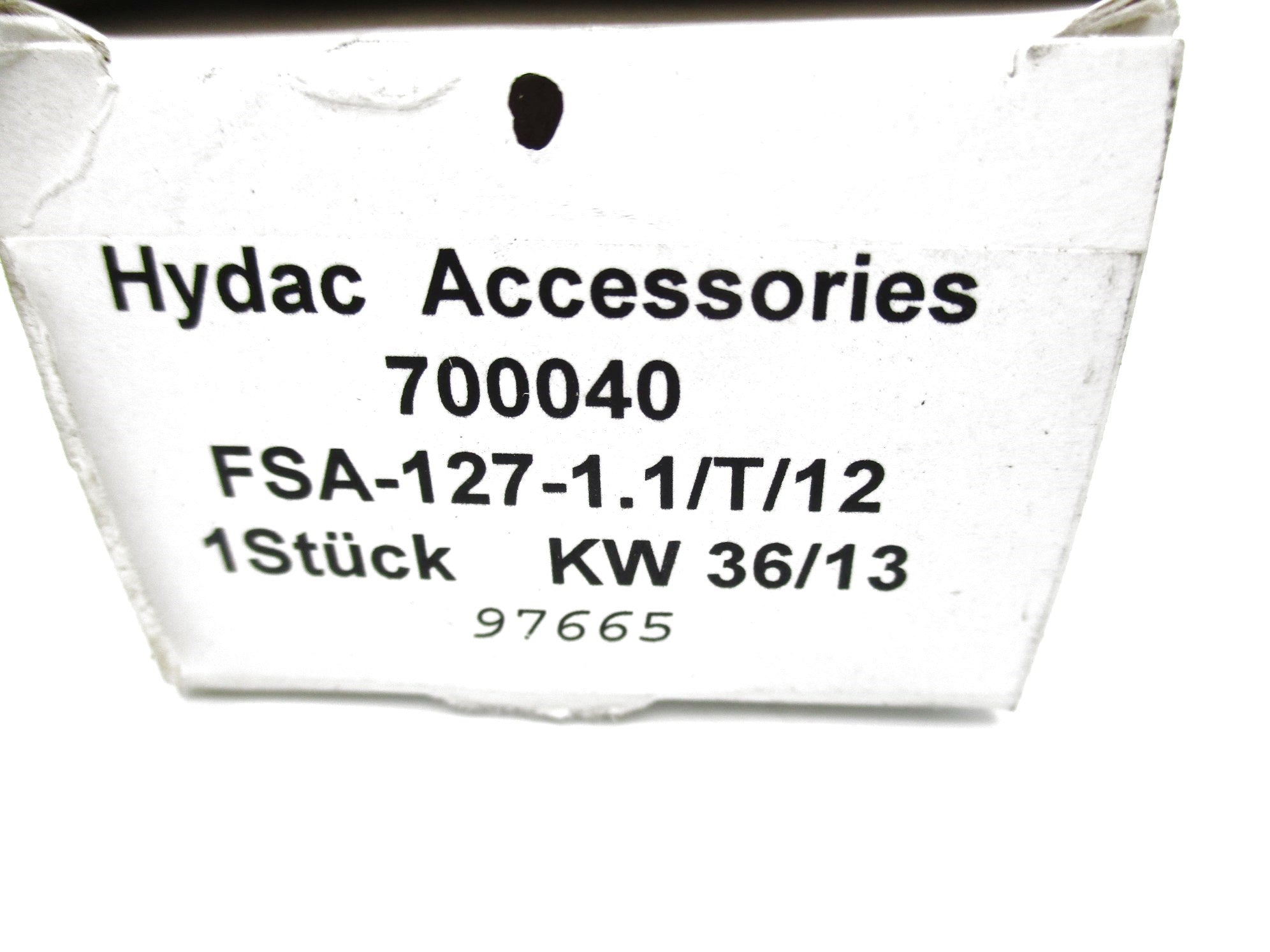 HYDAC 700040 FSA-127-1.1/T/12 NSMP