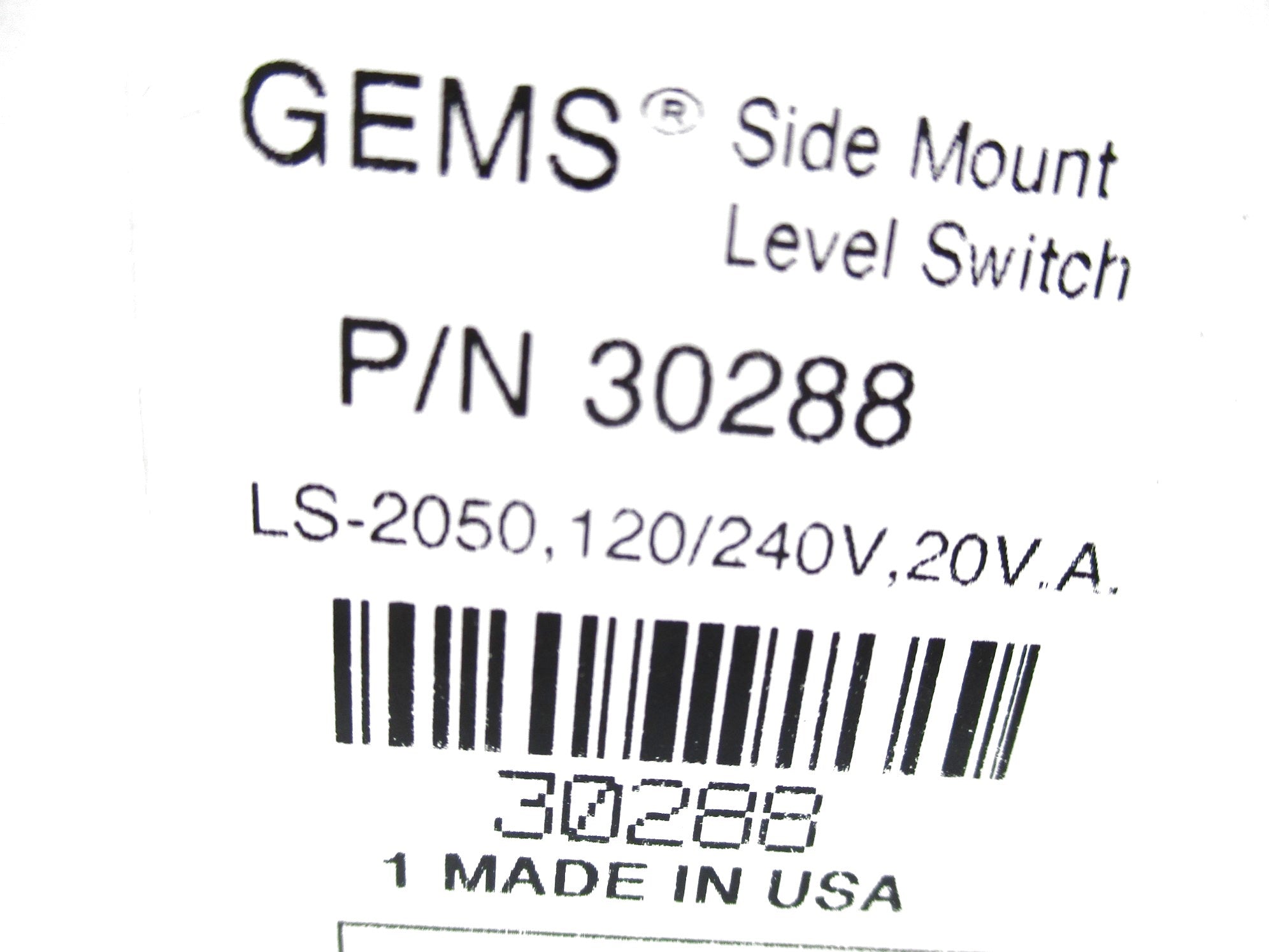 GEMS 30288 120/240V NSMP
