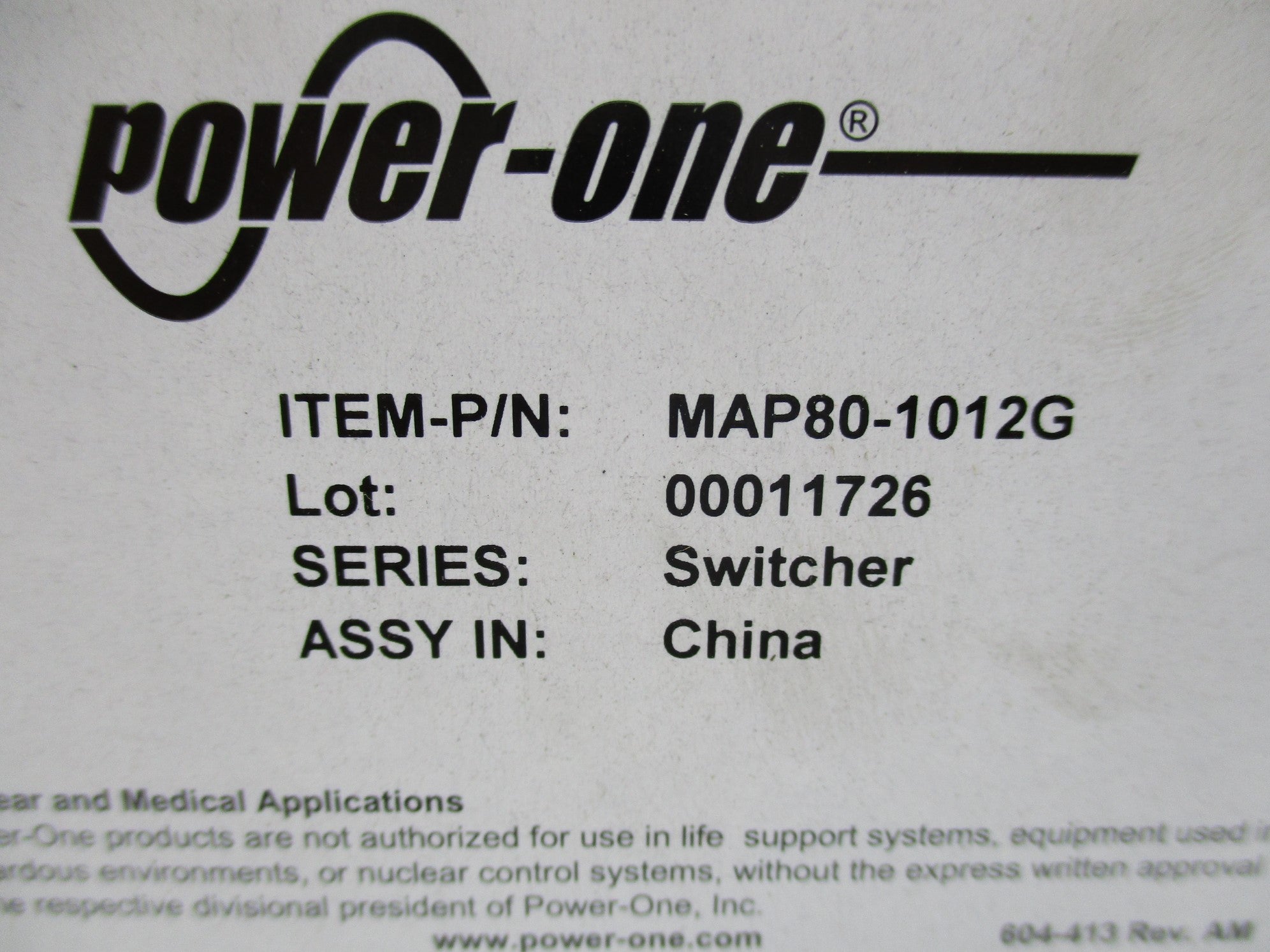 POWER-ONE MAP80-1012G NSMP