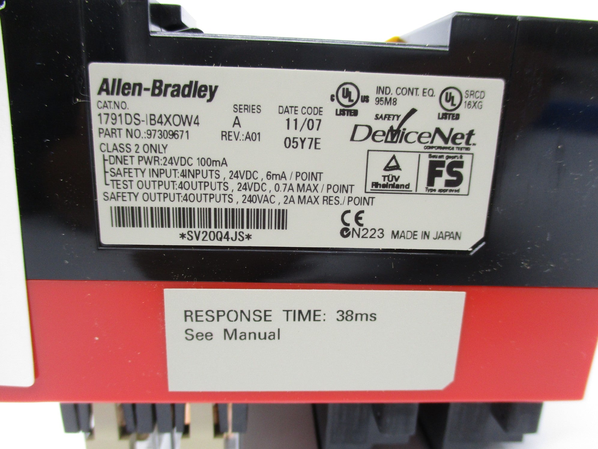 ALLEN BRADLEY 1791DS-IB4XOW4 SER. A (BR/WH) NSMP