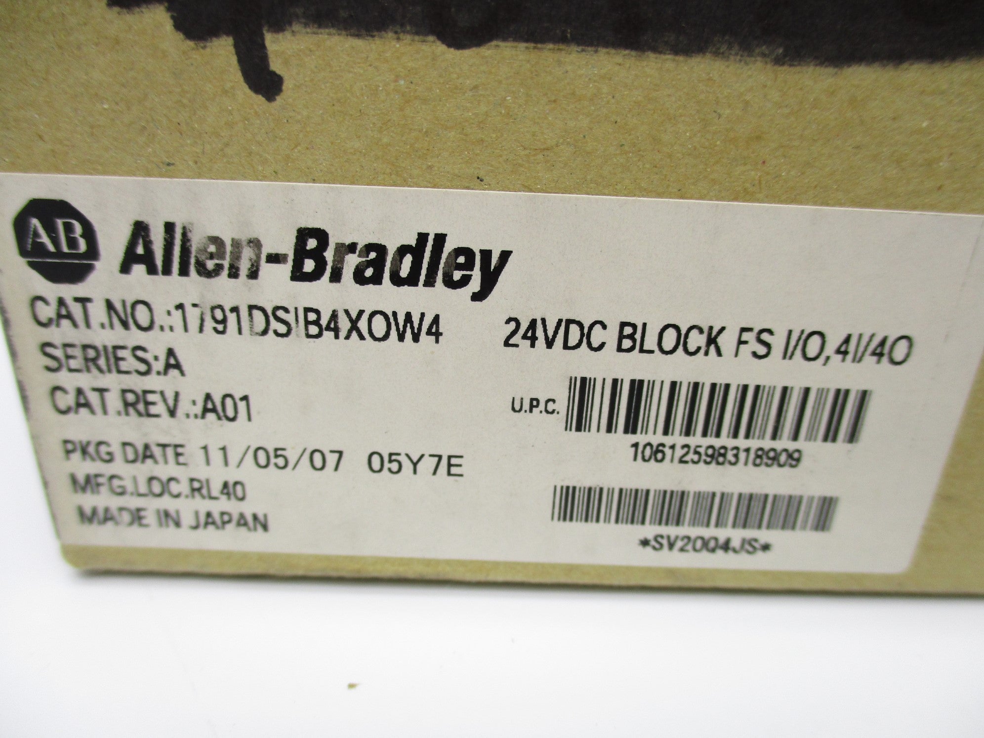 ALLEN BRADLEY 1791DS-IB4XOW4 SER. A (BR/WH) NSMP