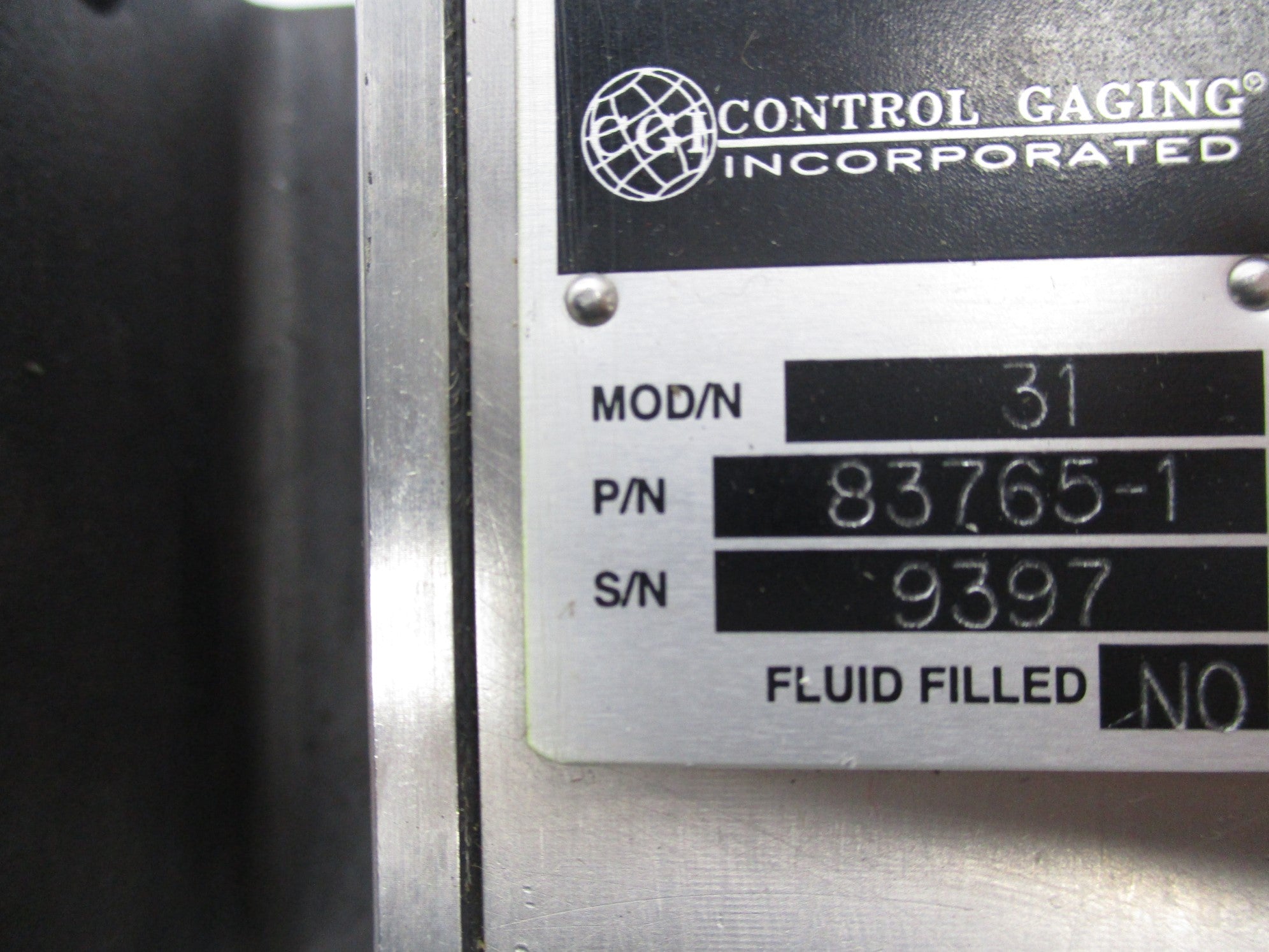 CONTROL GAGING 83765-1 MODEL 31 NSNP