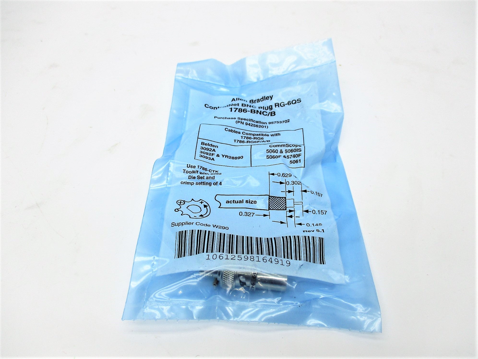 ALLEN BRADLEY 1786-BNC SER. B NSMP
