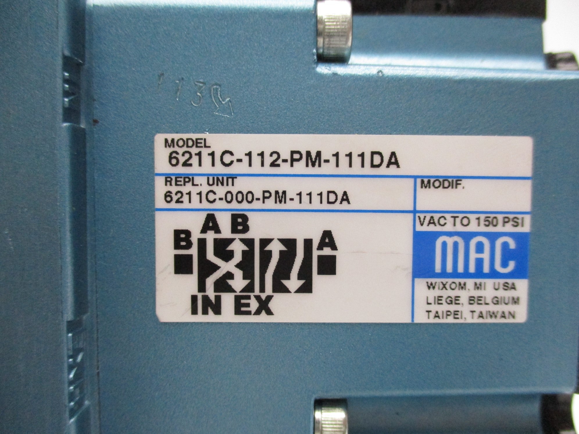 MAC 6211C-112-PM-111DA 110/120V 25-150PSI NSNP