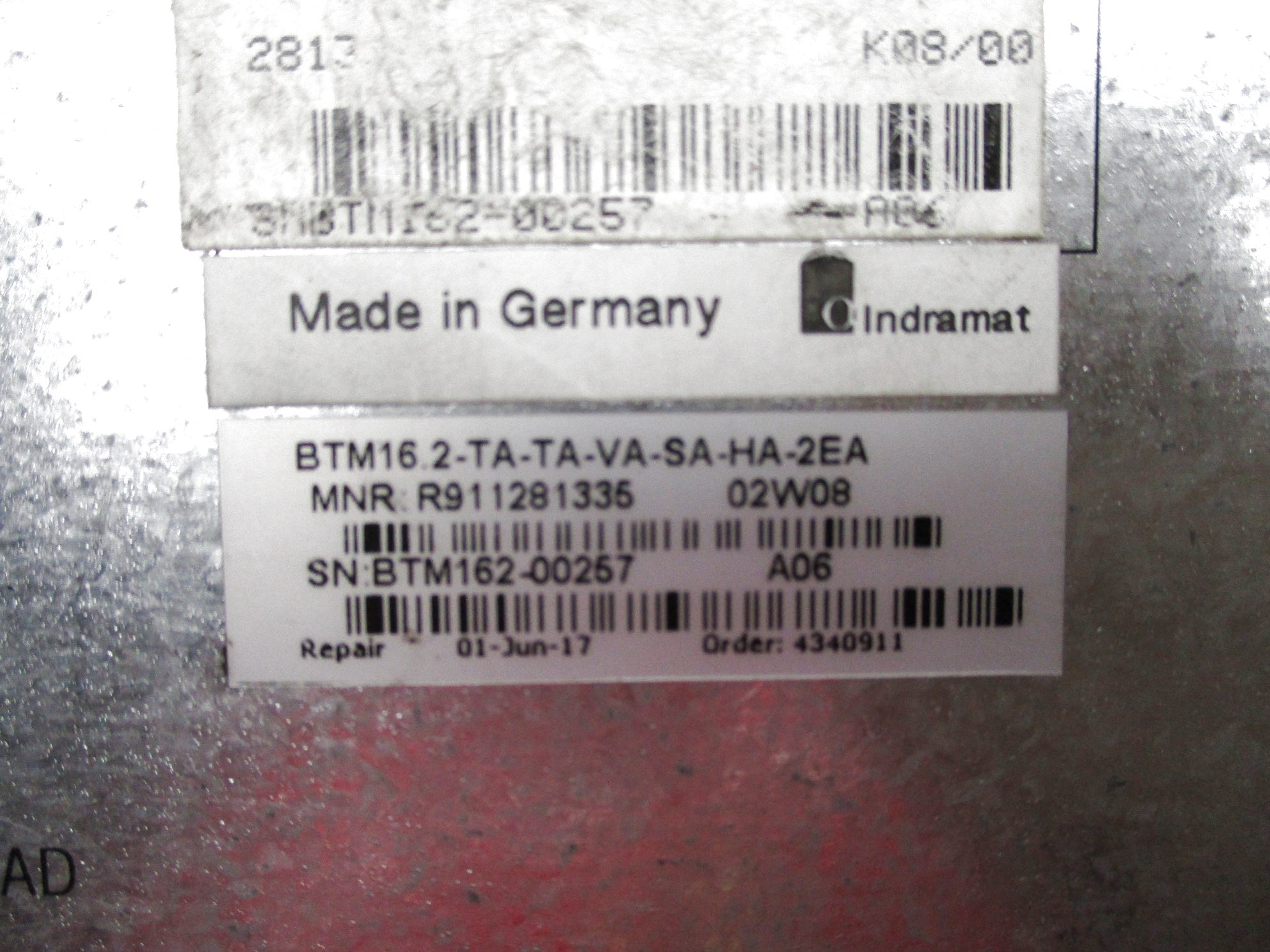 INDRAMAT BTM16.2-TA-TA-VA-SA-HA-2EA R911281335 NSNP