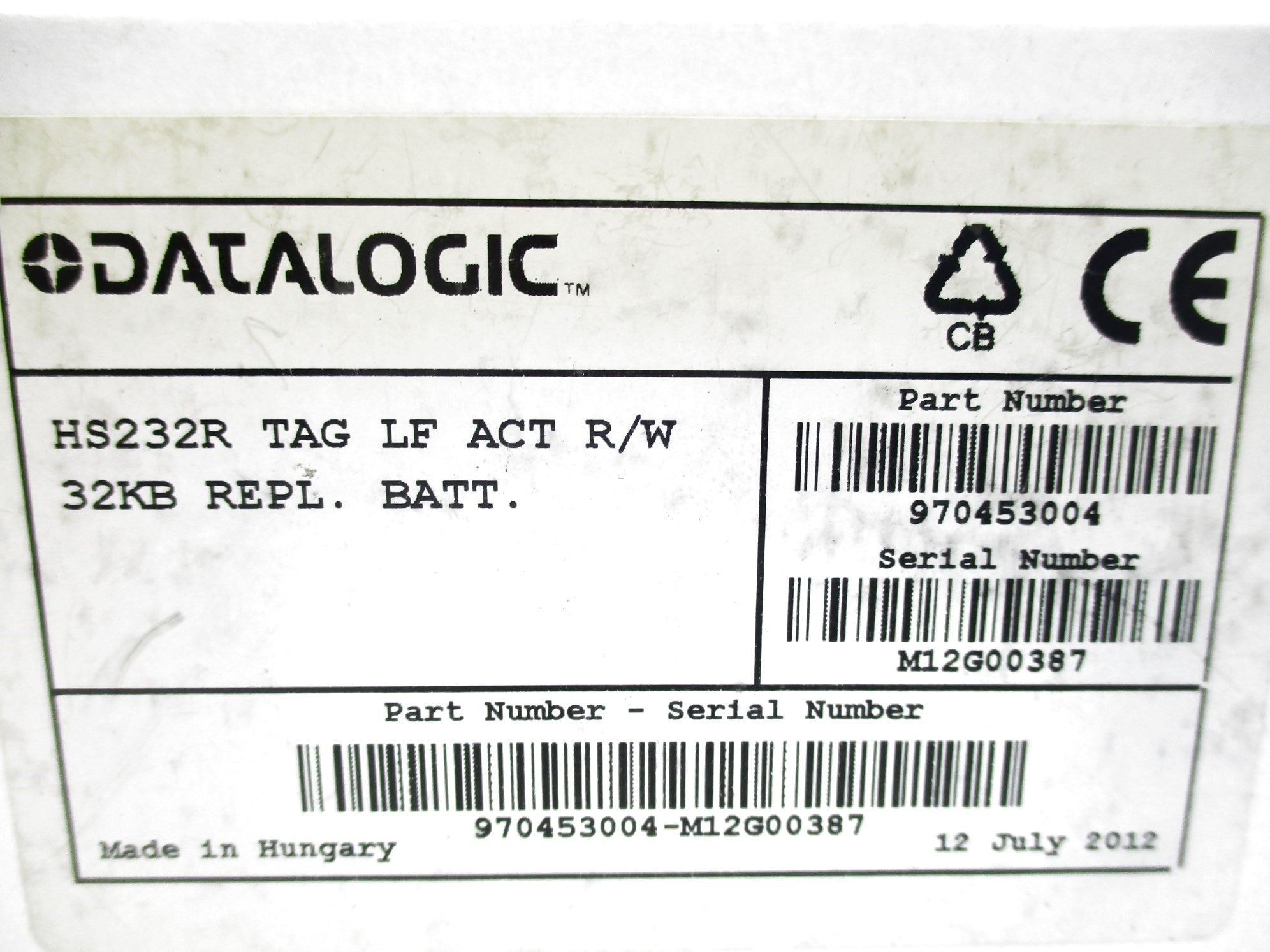 DATALOGIC HS232R 970453004 NSMP