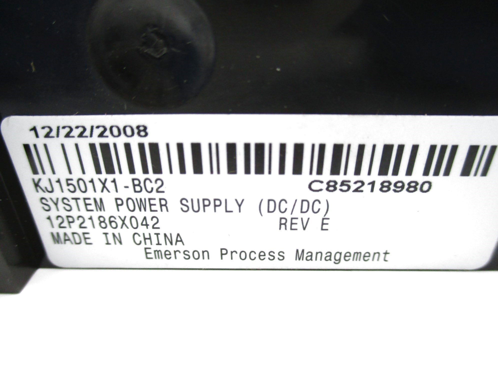 EMERSON KJ1501X1-BC2 12P2186X042 NSNP