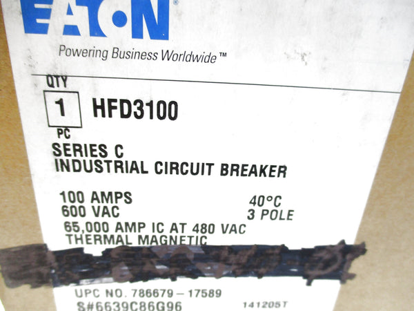 EATON HFD3100 SER. C 600VAC 100A NSMP