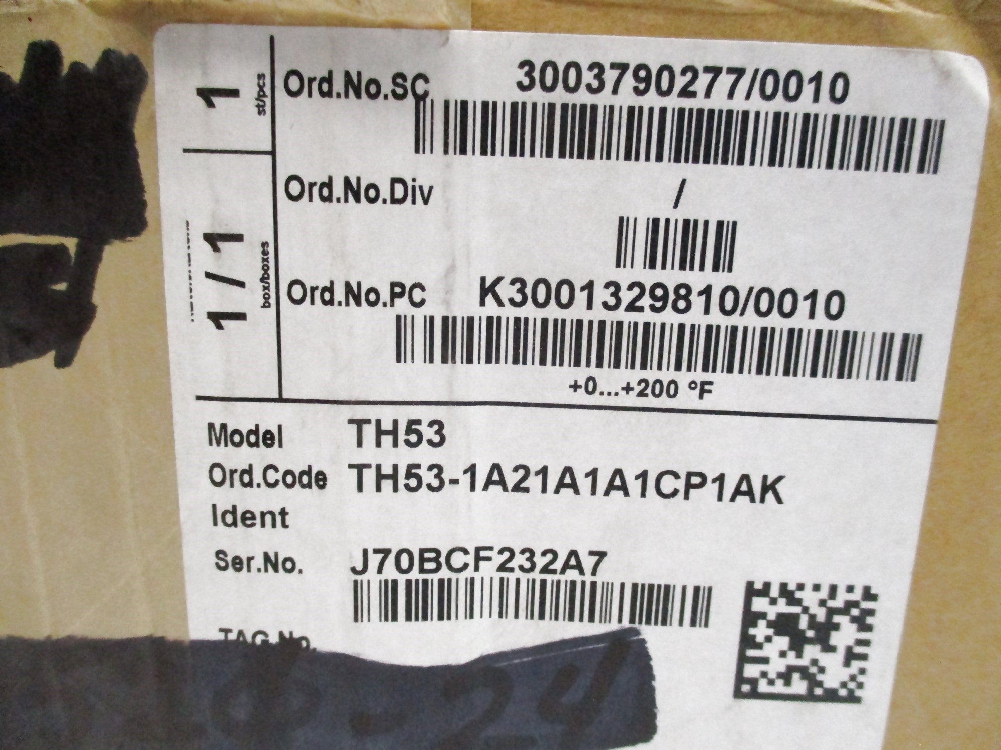 ENDRESS+HAUSER TH53-1A21A1A1CP1AK NSMP