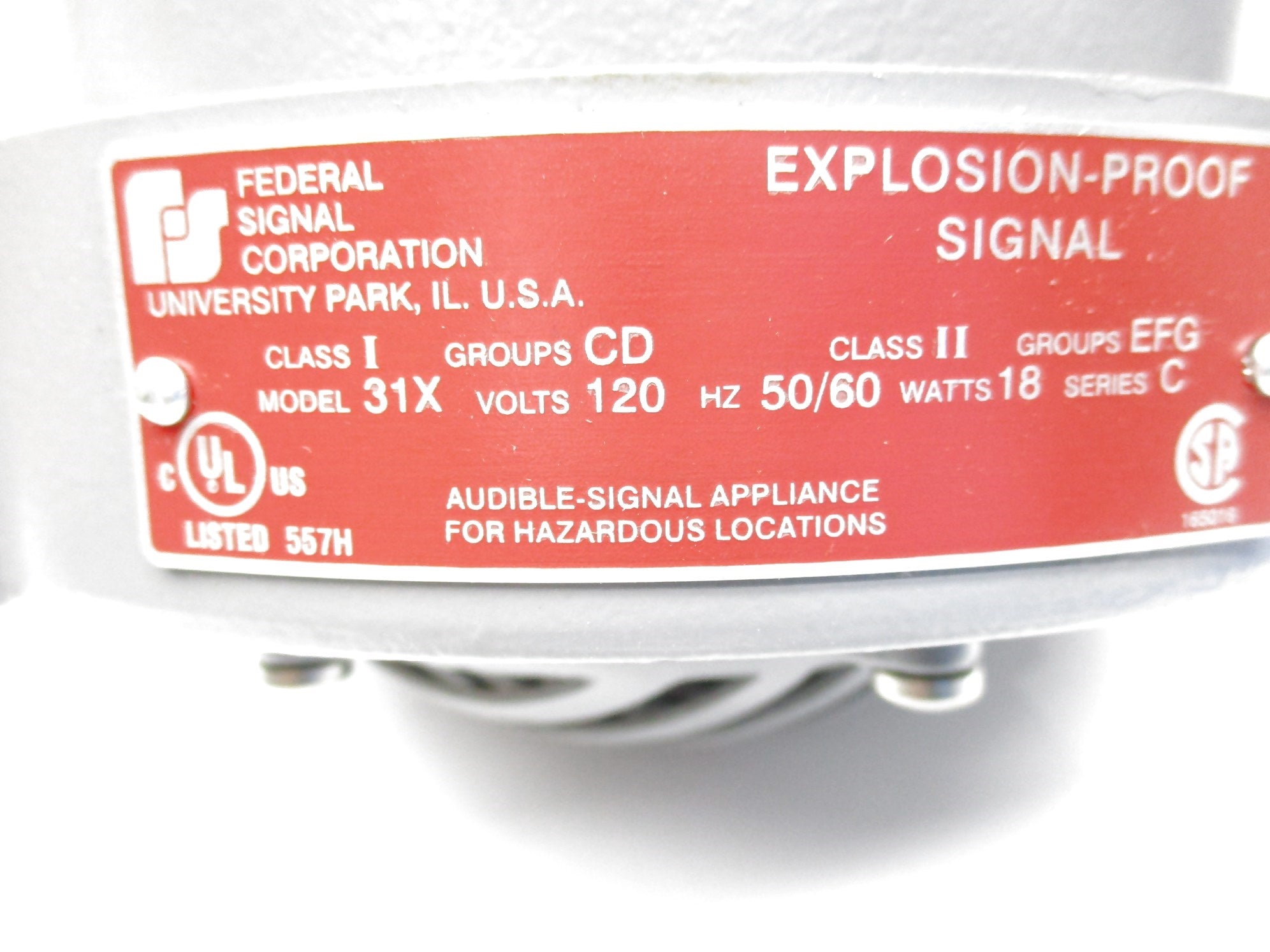 FEDERAL SIGNAL 31X-120-3 SER. C NSMP