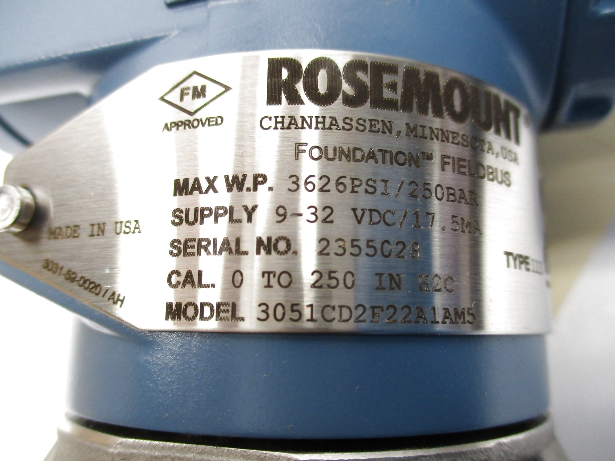 ROSEMOUNT 3051CD2F22A1AM5 NSMP