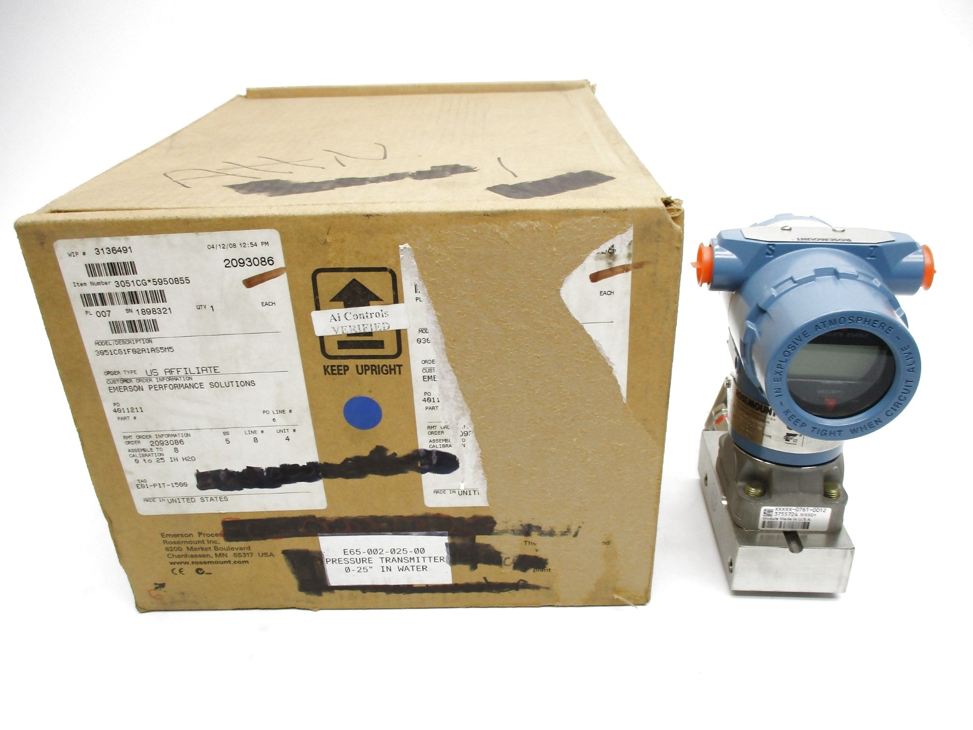 ROSEMOUNT 3051CG1F02A1AS5M5 NSMP