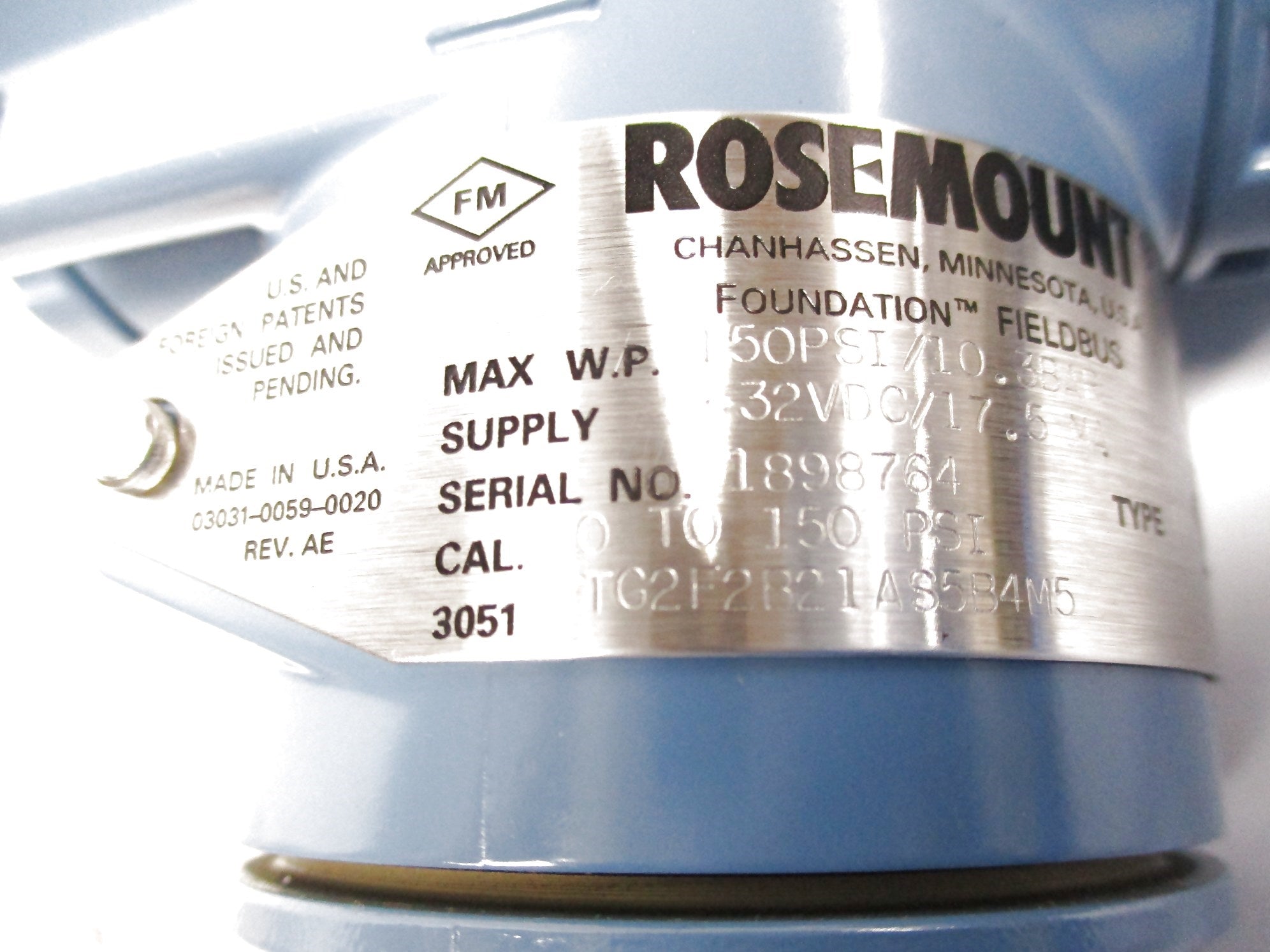 ROSEMOUNT 3051TG2F2B21AS5B4M5 NSNP