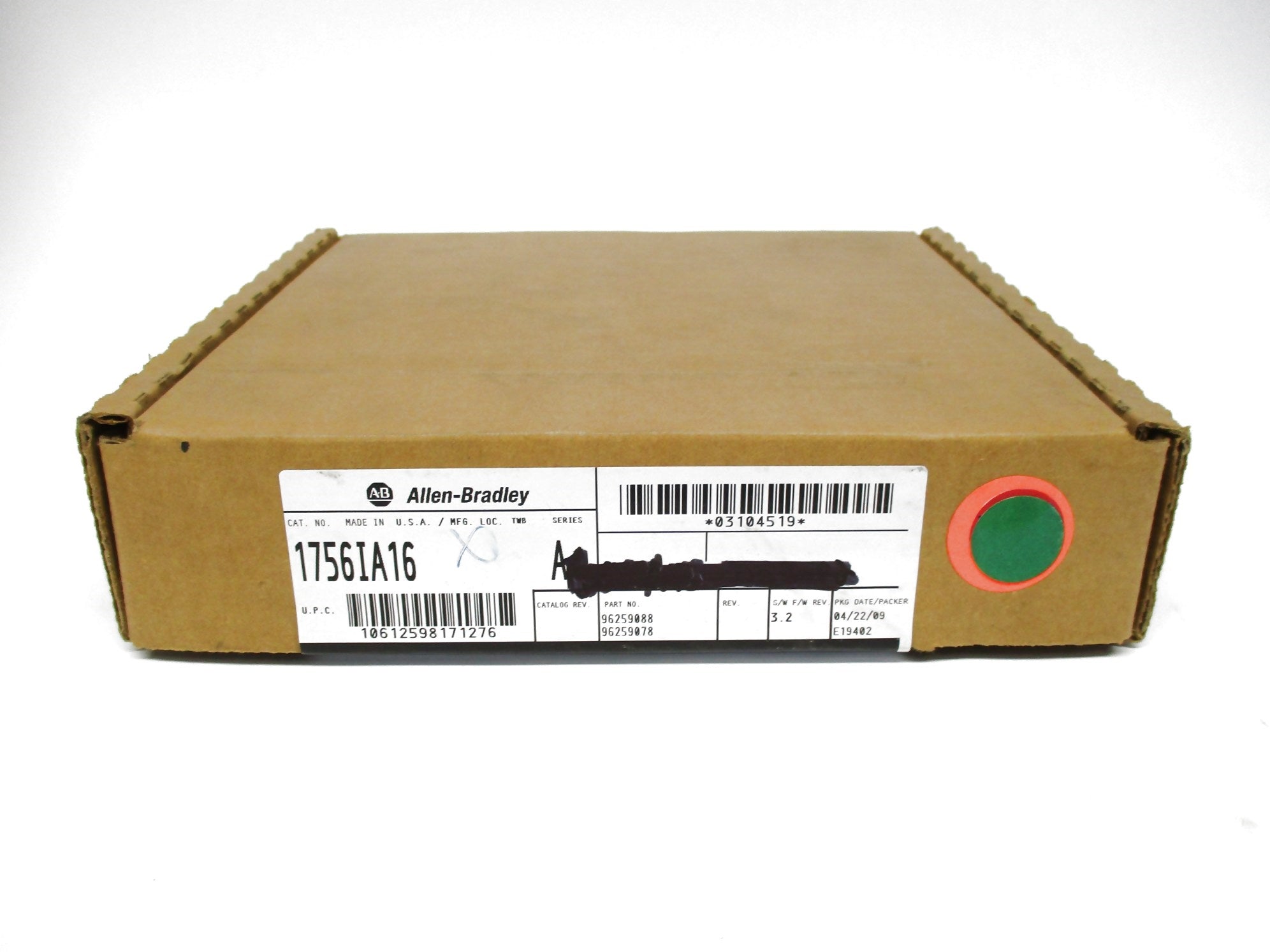 ALLEN BRADLEY 1756-IA16 SER. A DATE: 2009 NSFS