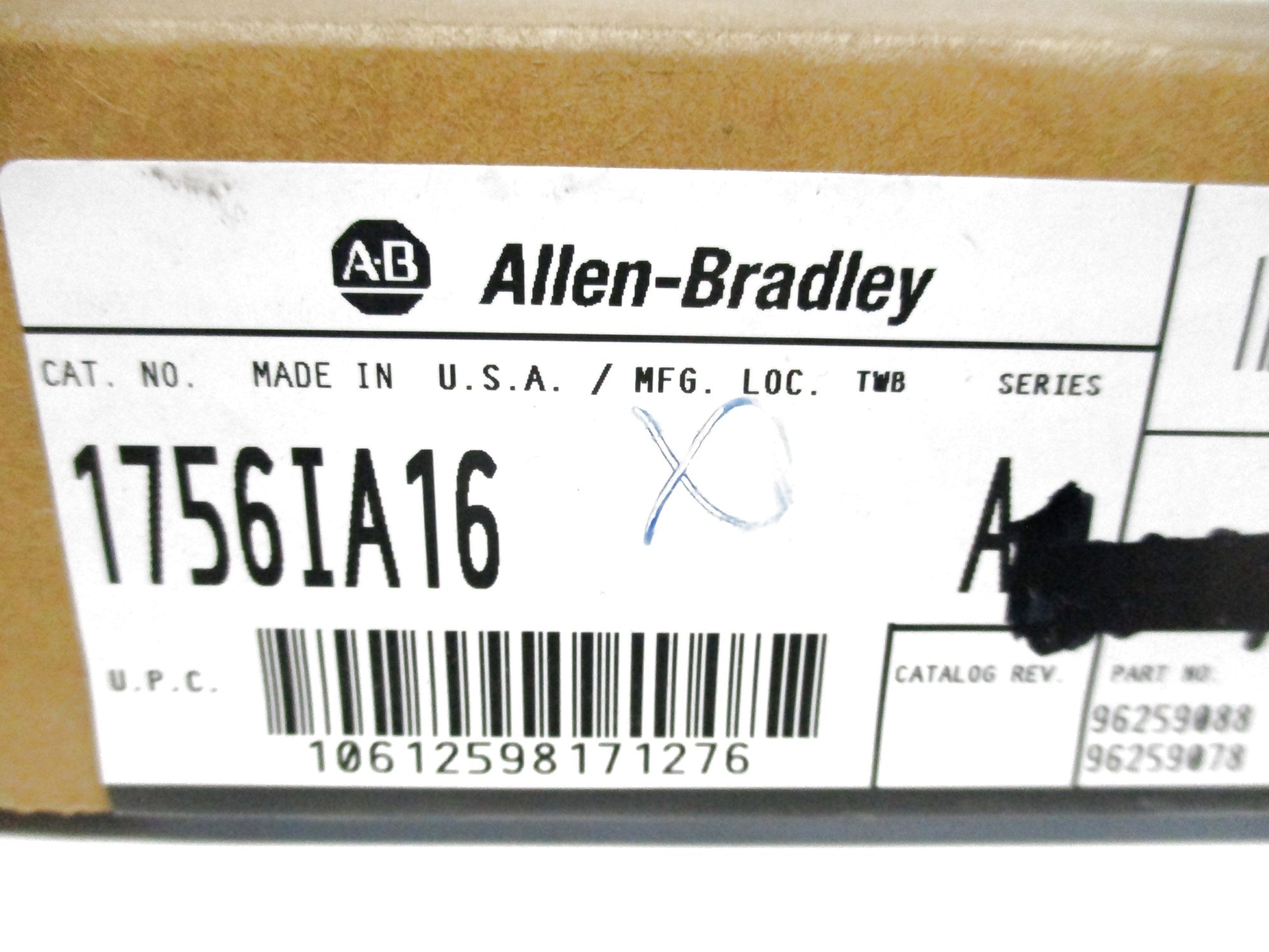 ALLEN BRADLEY 1756-IA16 SER. A DATE: 2009 NSFS