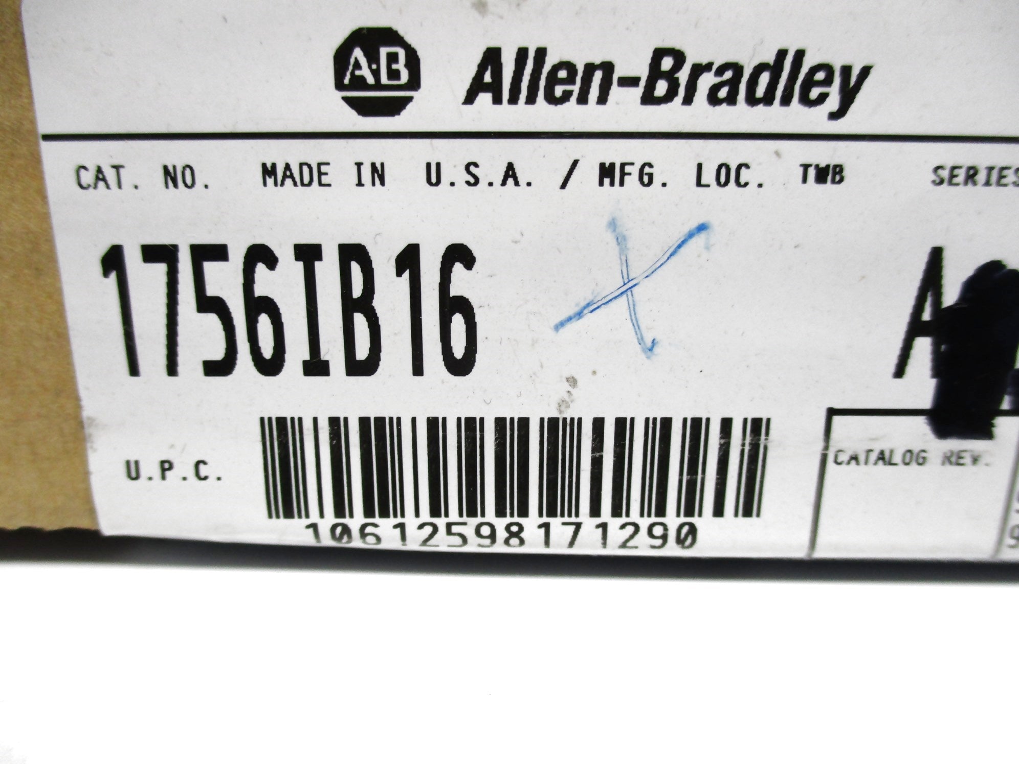 ALLEN BRADLEY 1756-IB16 SER. A NSMP