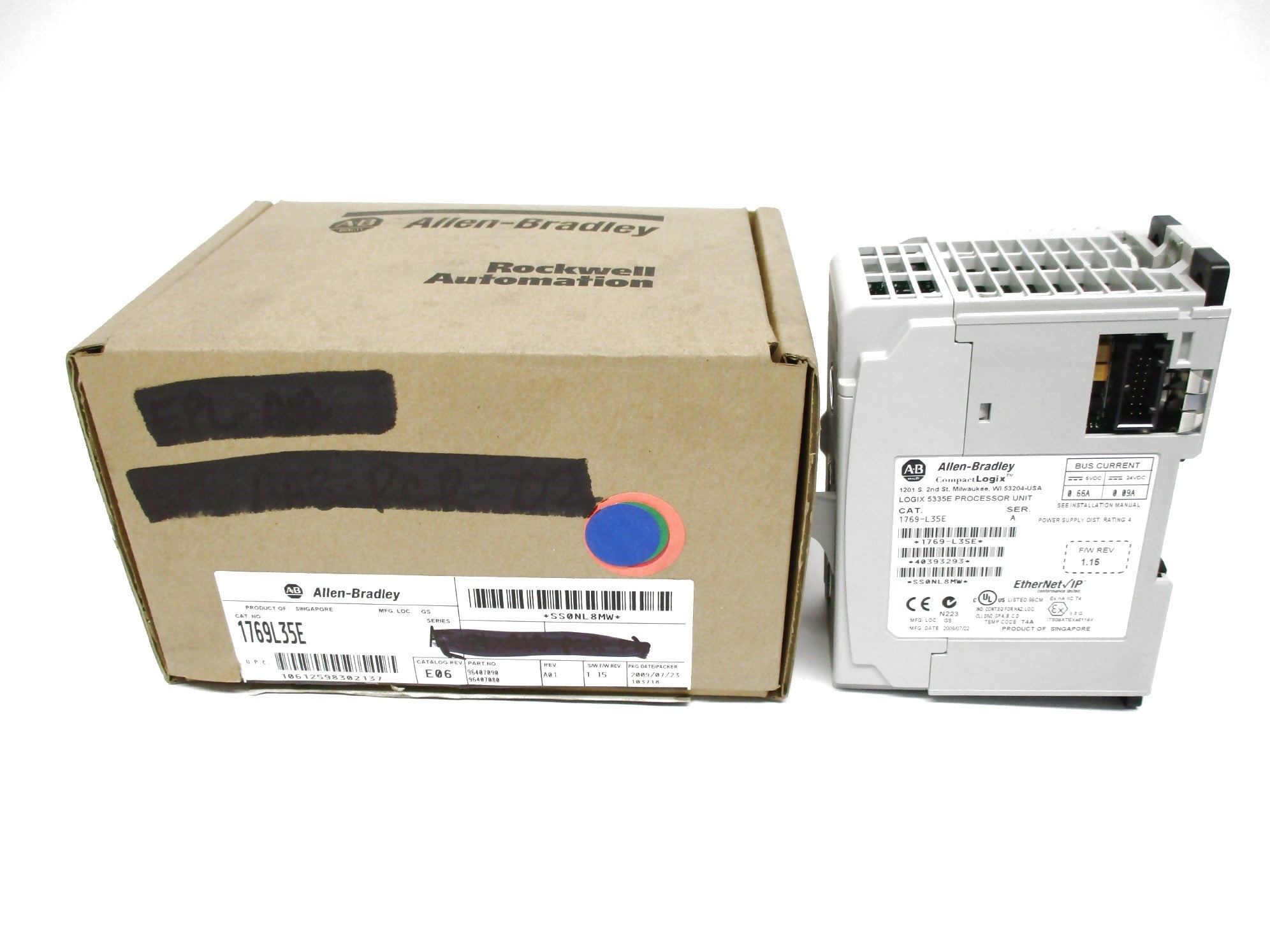 ALLEN BRADLEY 1769-L35E SER. A F/W 1.15 (NO KEY) NSMP
