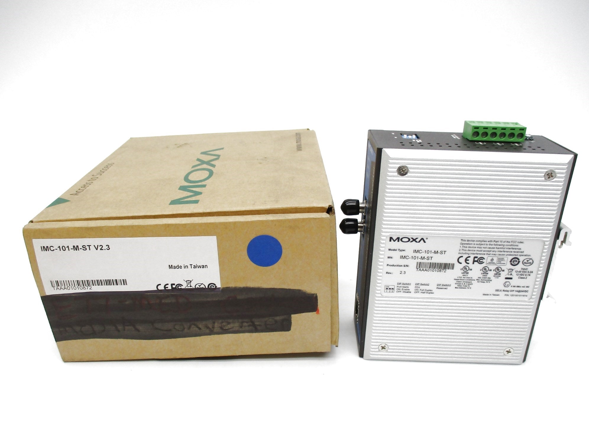 MOXA IMC-101-M-ST V2.3 12-45VDC 0.2A NSMP