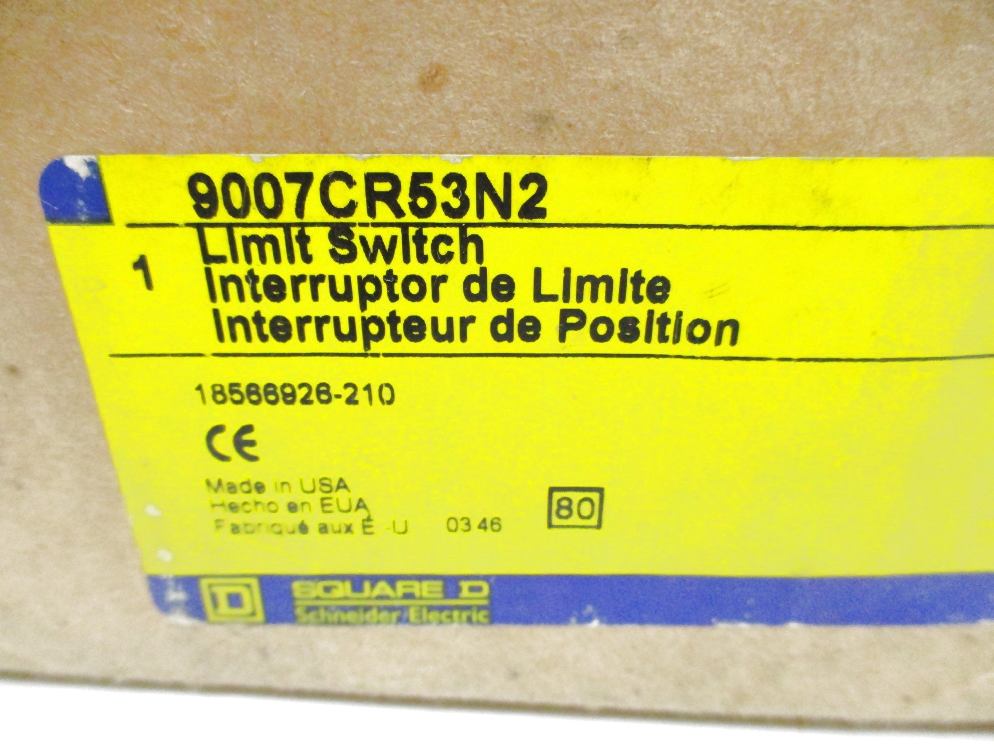 SQUARE D 9007CR53N2 SER. A NSMP