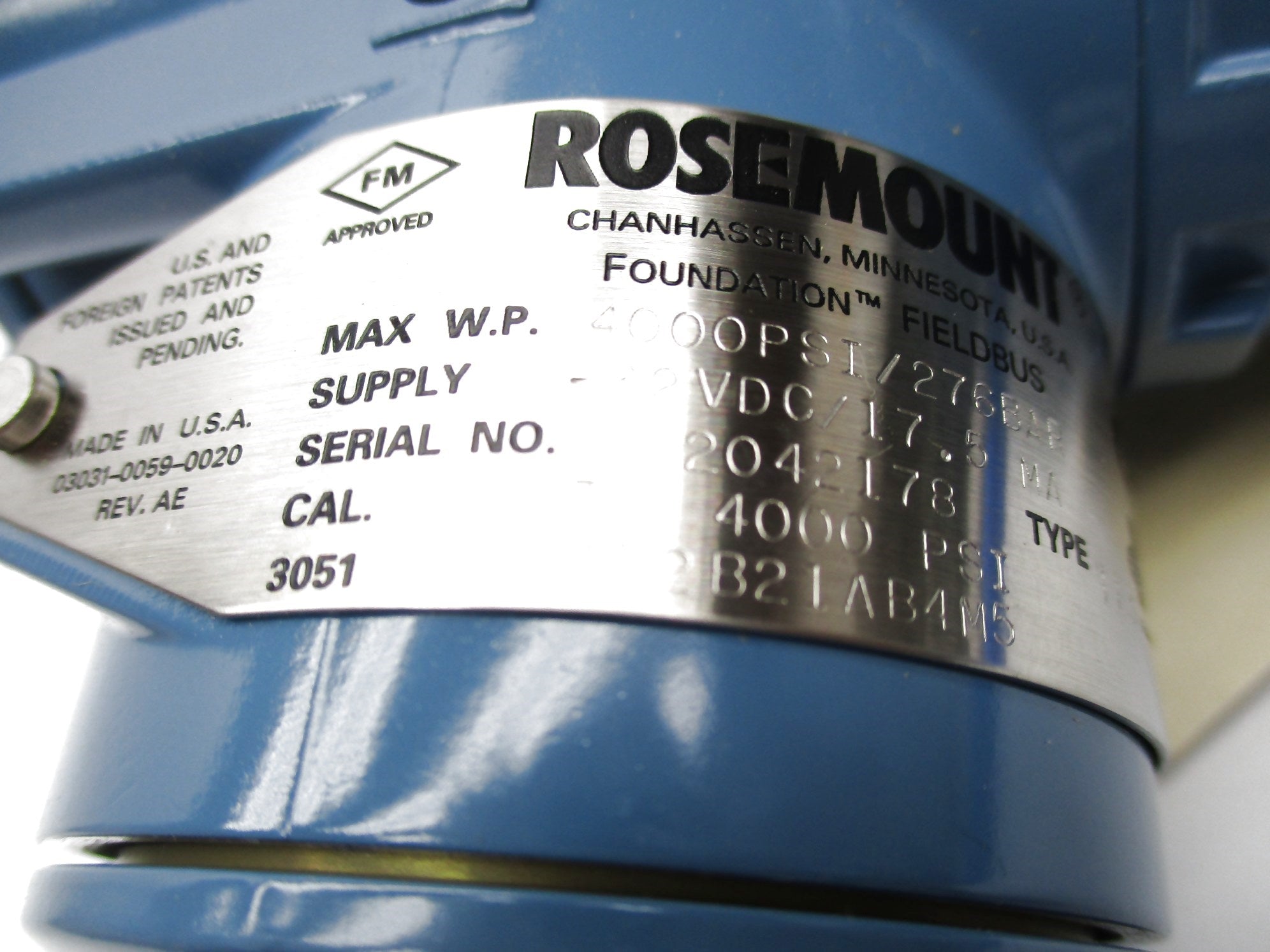ROSEMOUNT 3051TG4F2B21AB4M5 NSMP