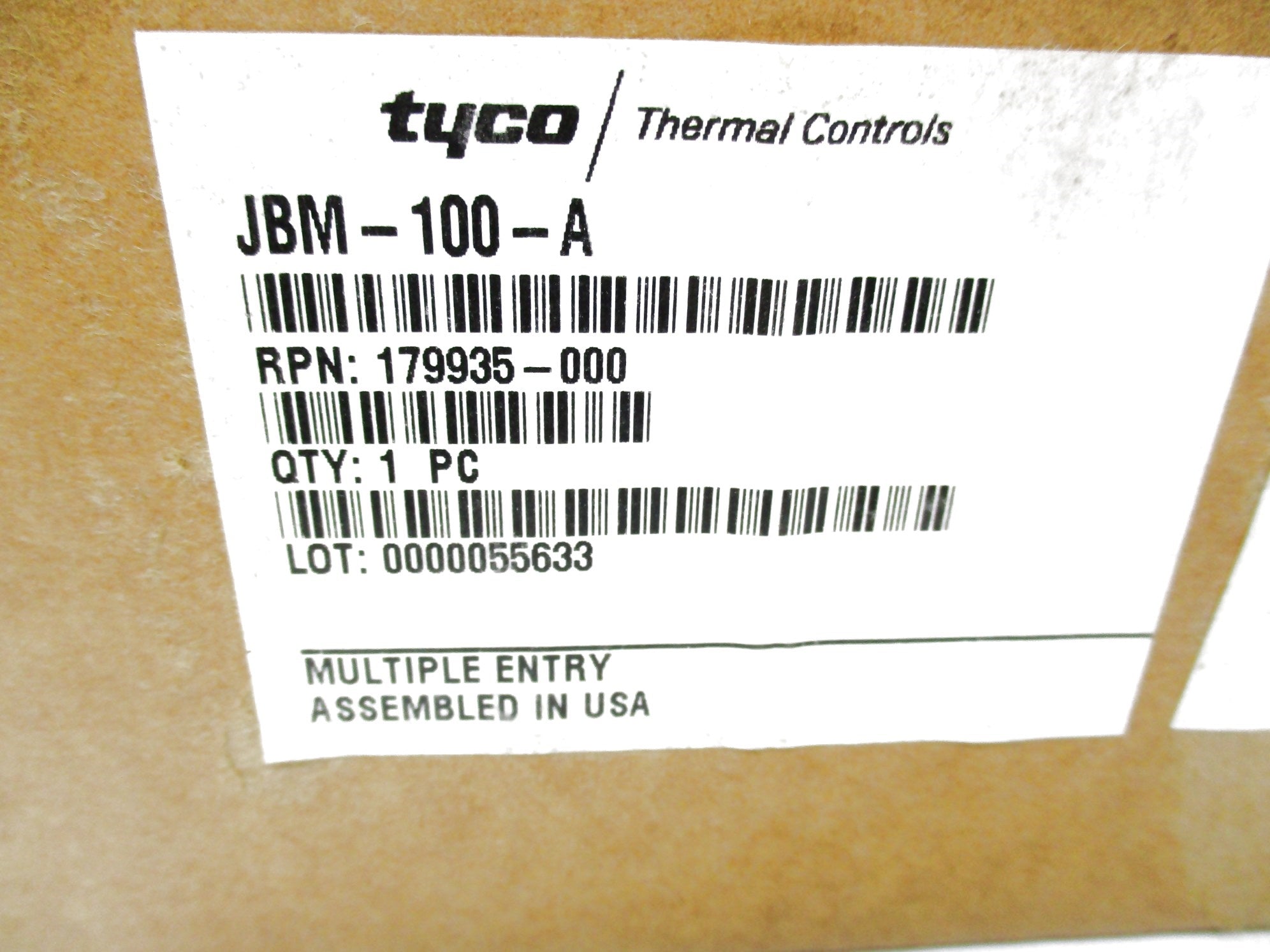 TYCO JBM-100-A NSMP