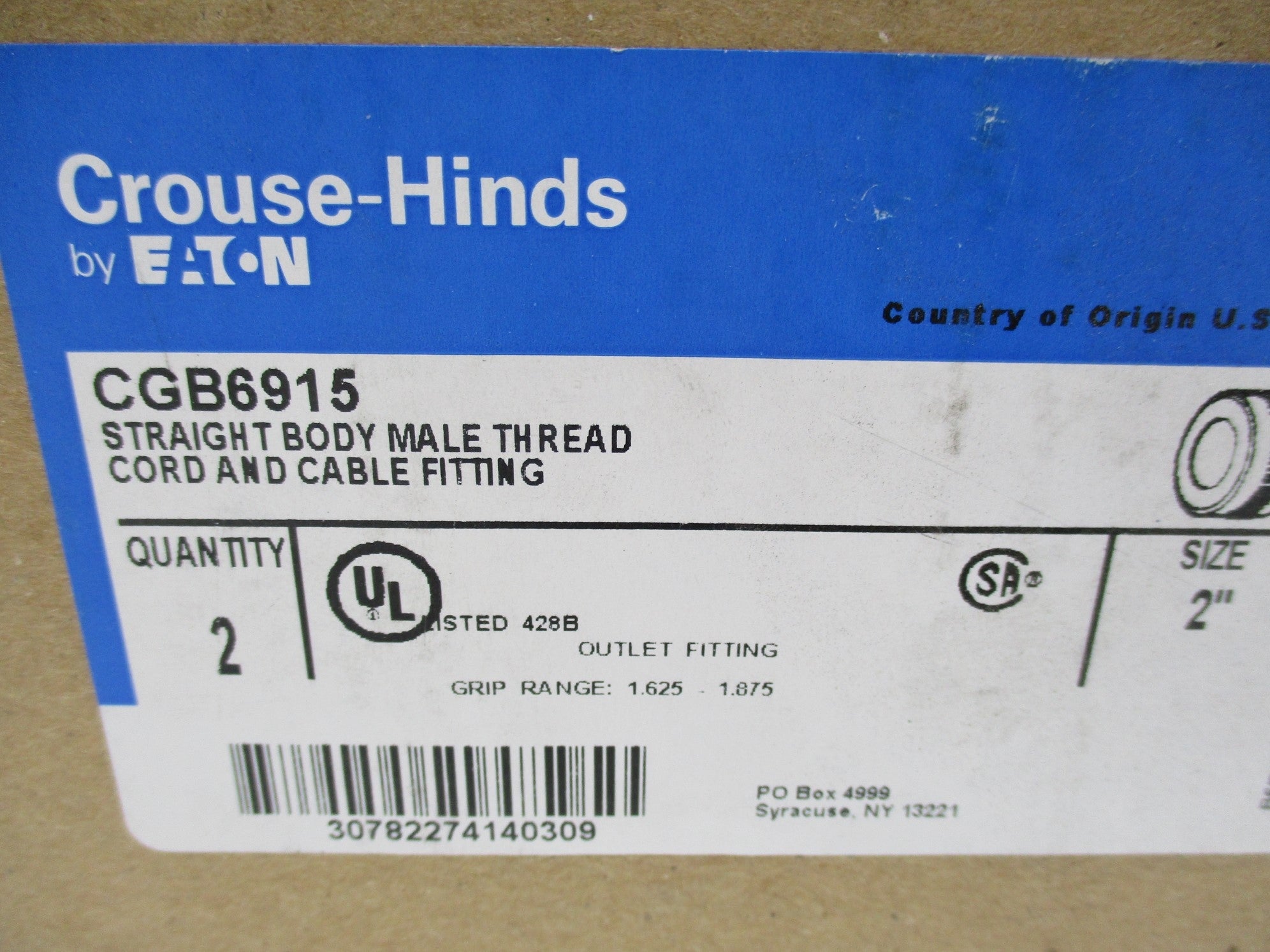 CROUSE-HINDS CGB6915 (PKG OF 2) NSMP
