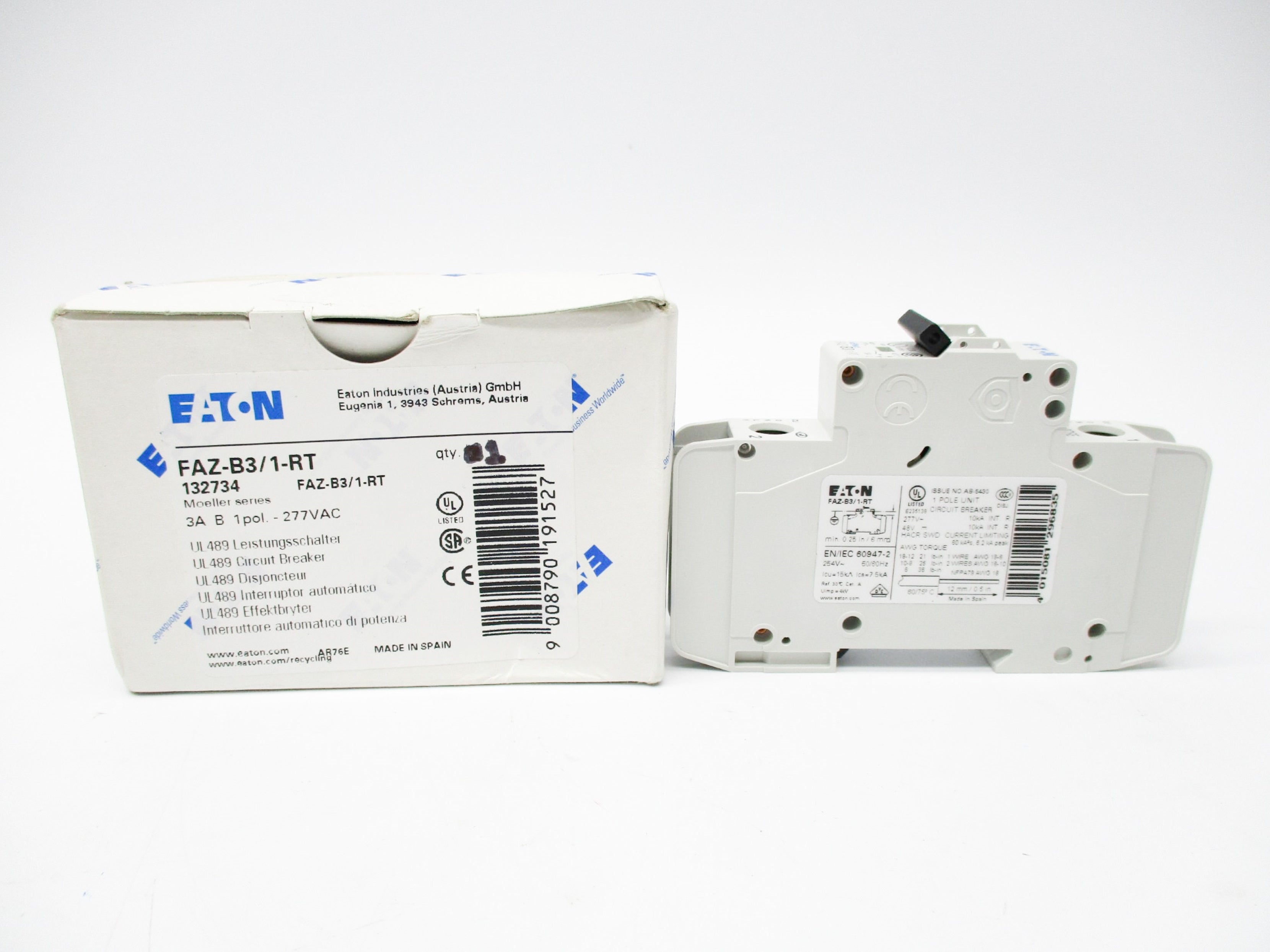 EATON FAZ-B3/1-RT 3A 277V NSMP