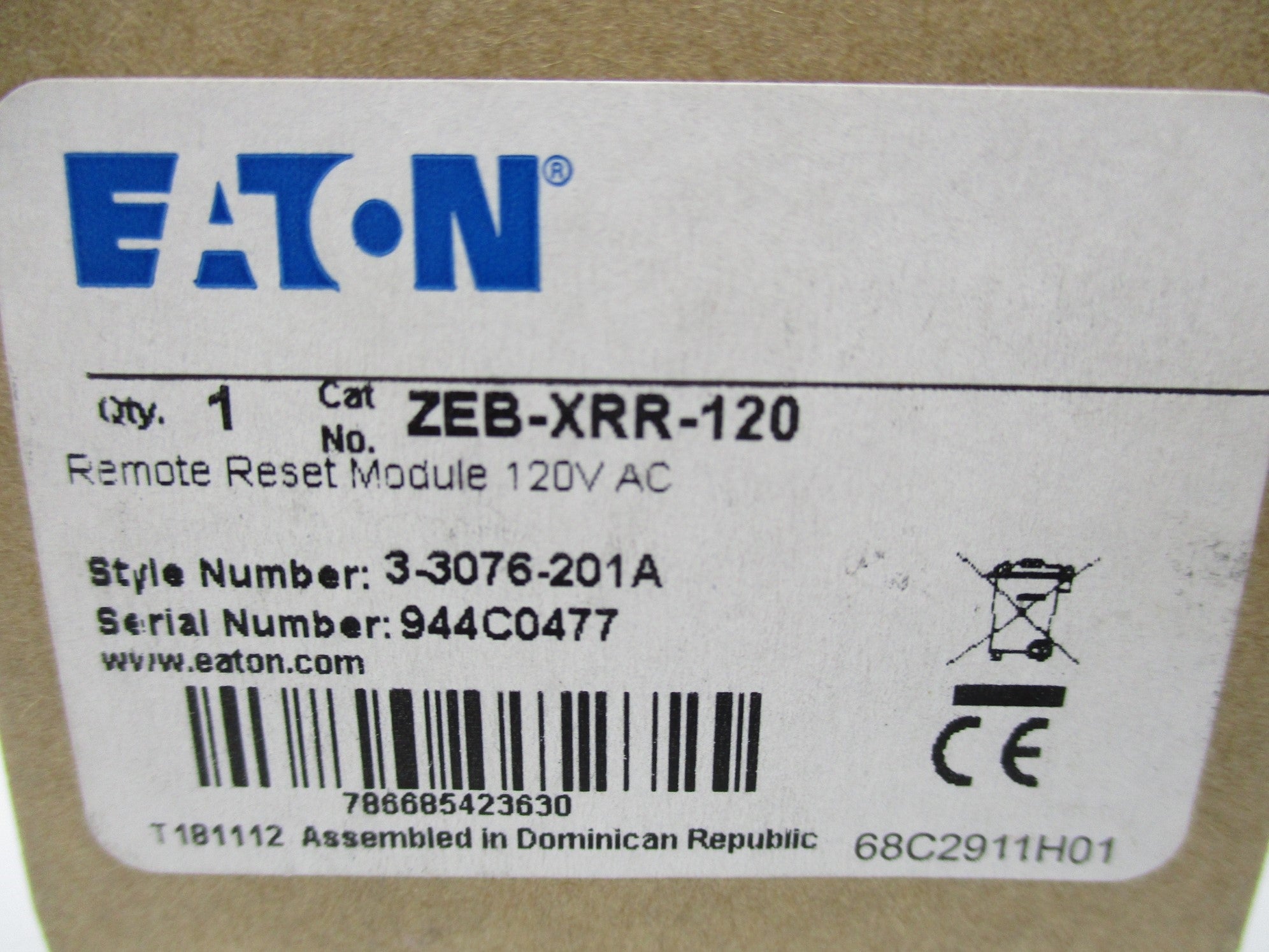 EATON ZEB-XRR-120 NSMP