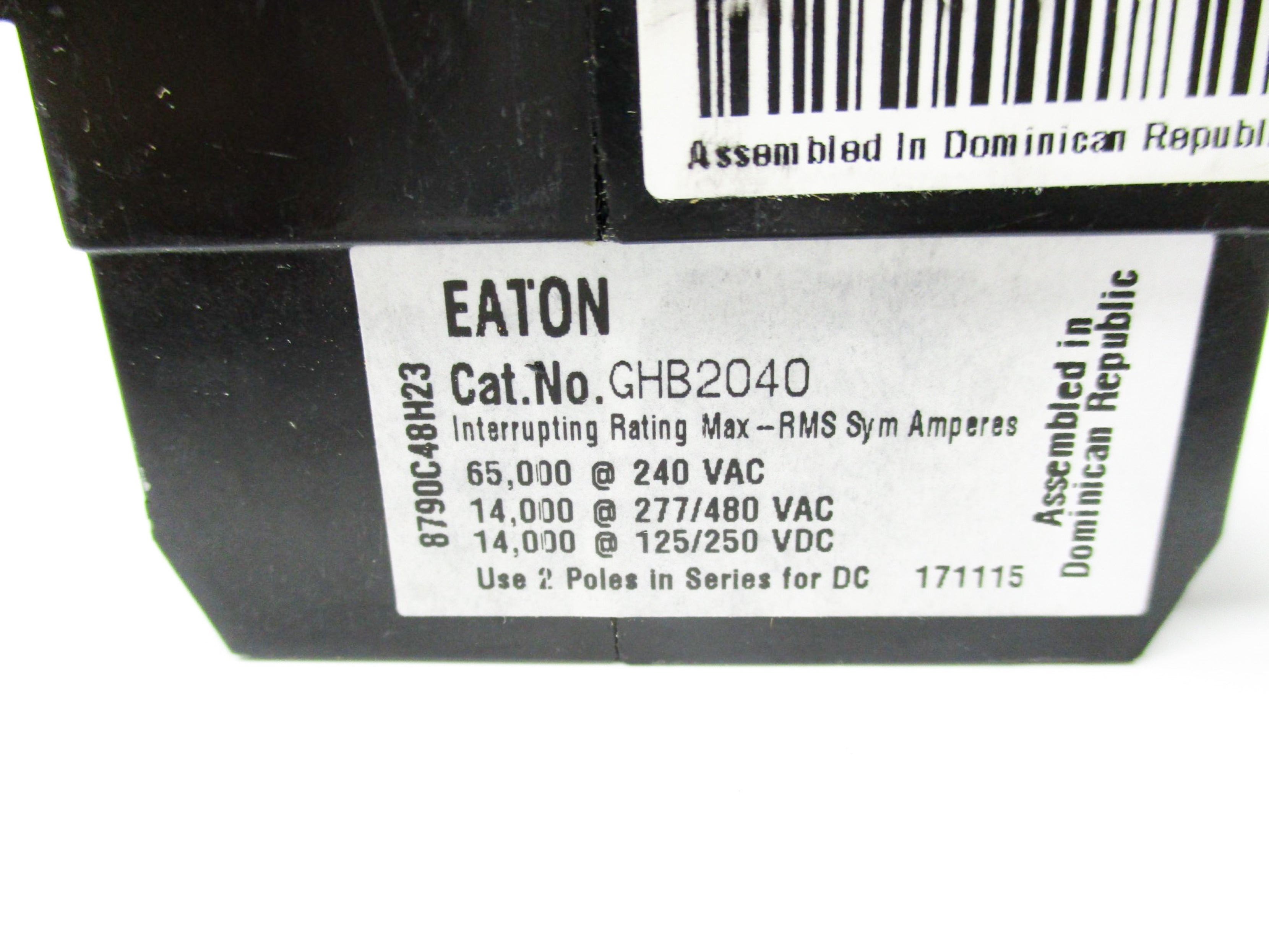 EATON GHB2040 40A 277/480V  NSMP