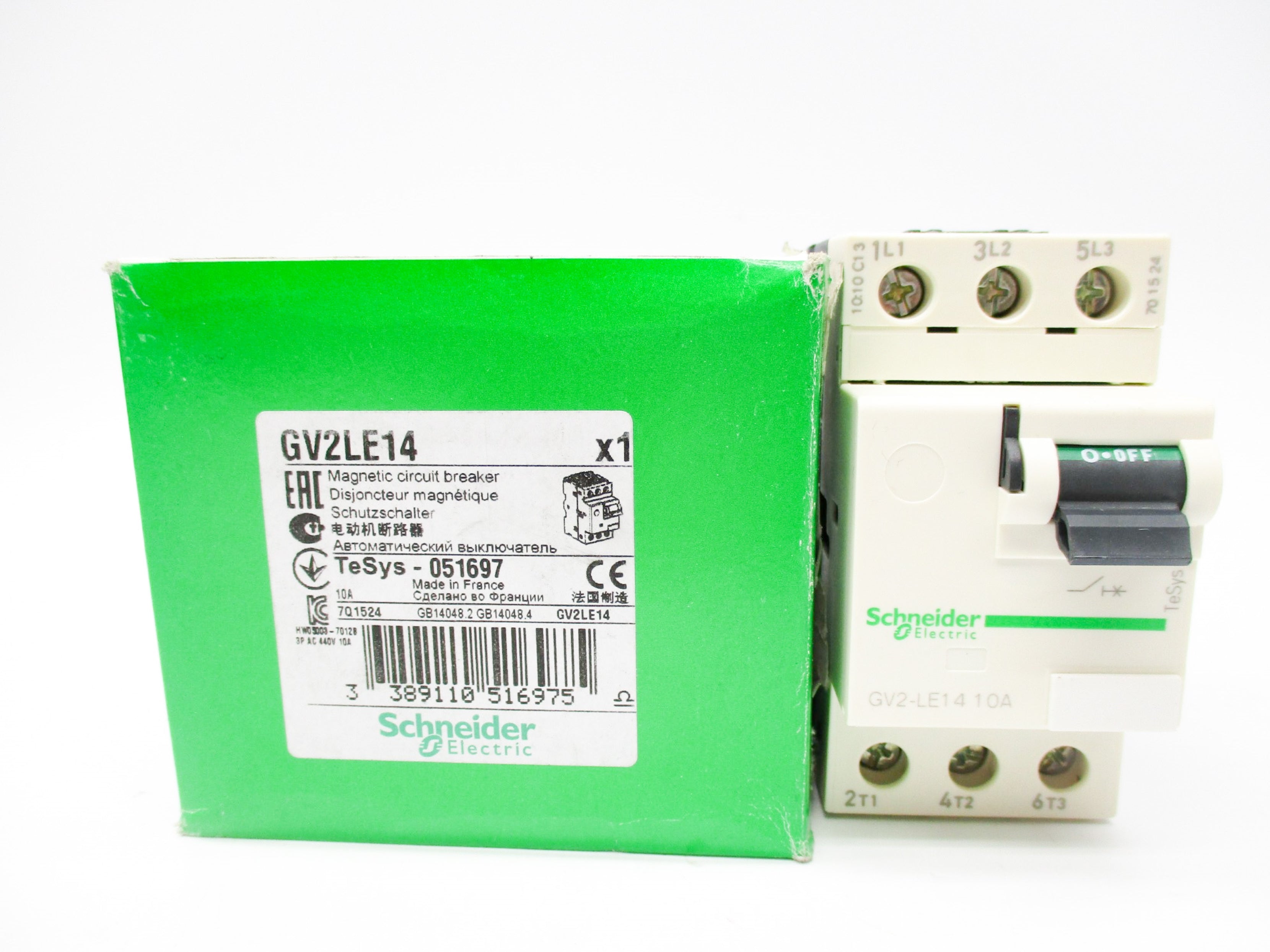 SCHNEIDER ELECTRIC GV2LE14 10A NSMP