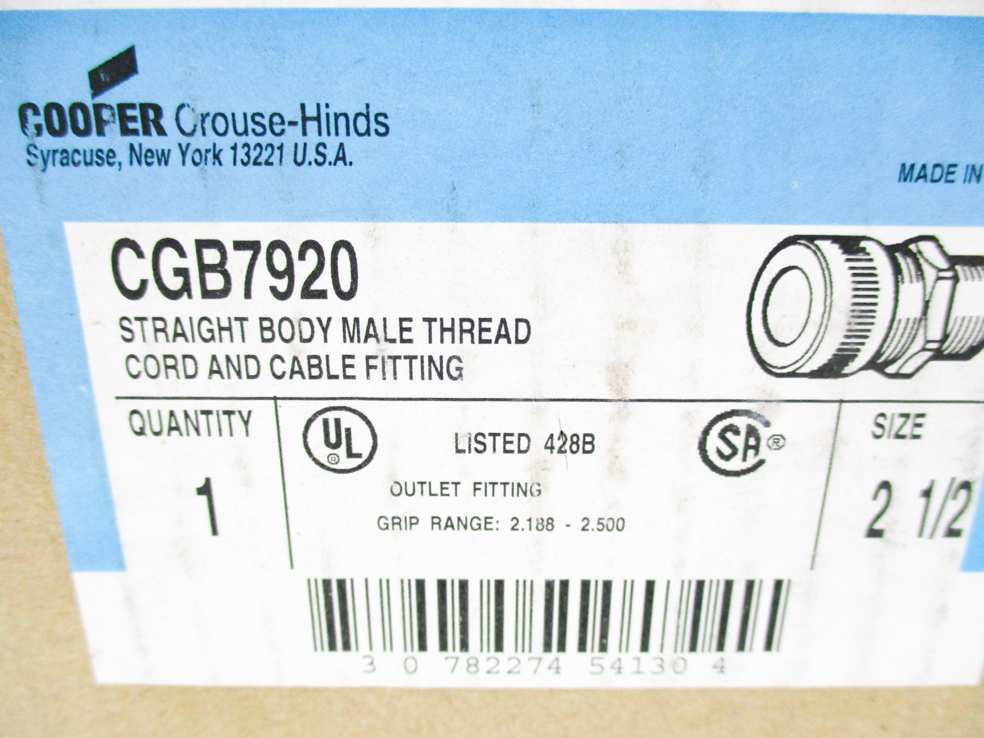 CROUSE-HINDS CGB7920 NSMP