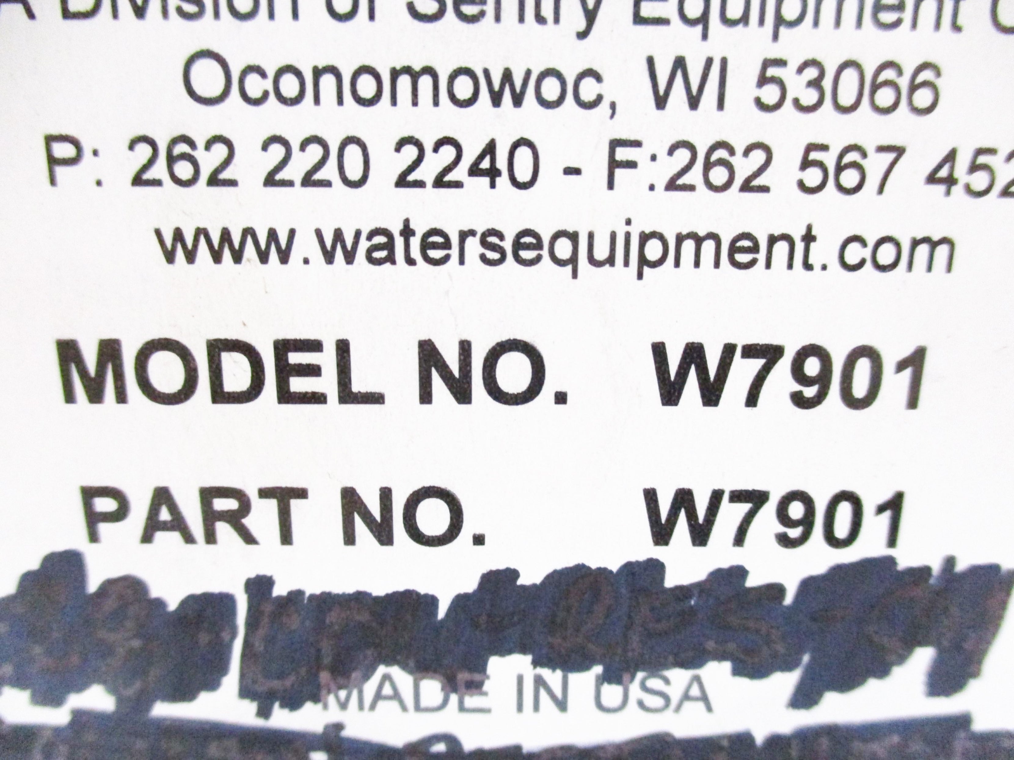 WATERS EQUIPMENT W7901 NSMP