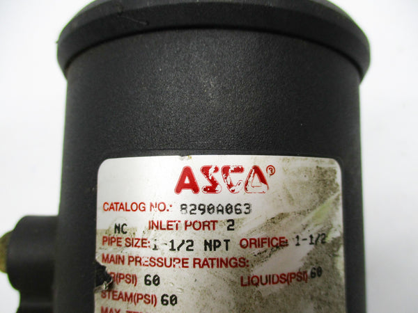 ASCO 8290A063 60PSI 1-1/2" NSNP