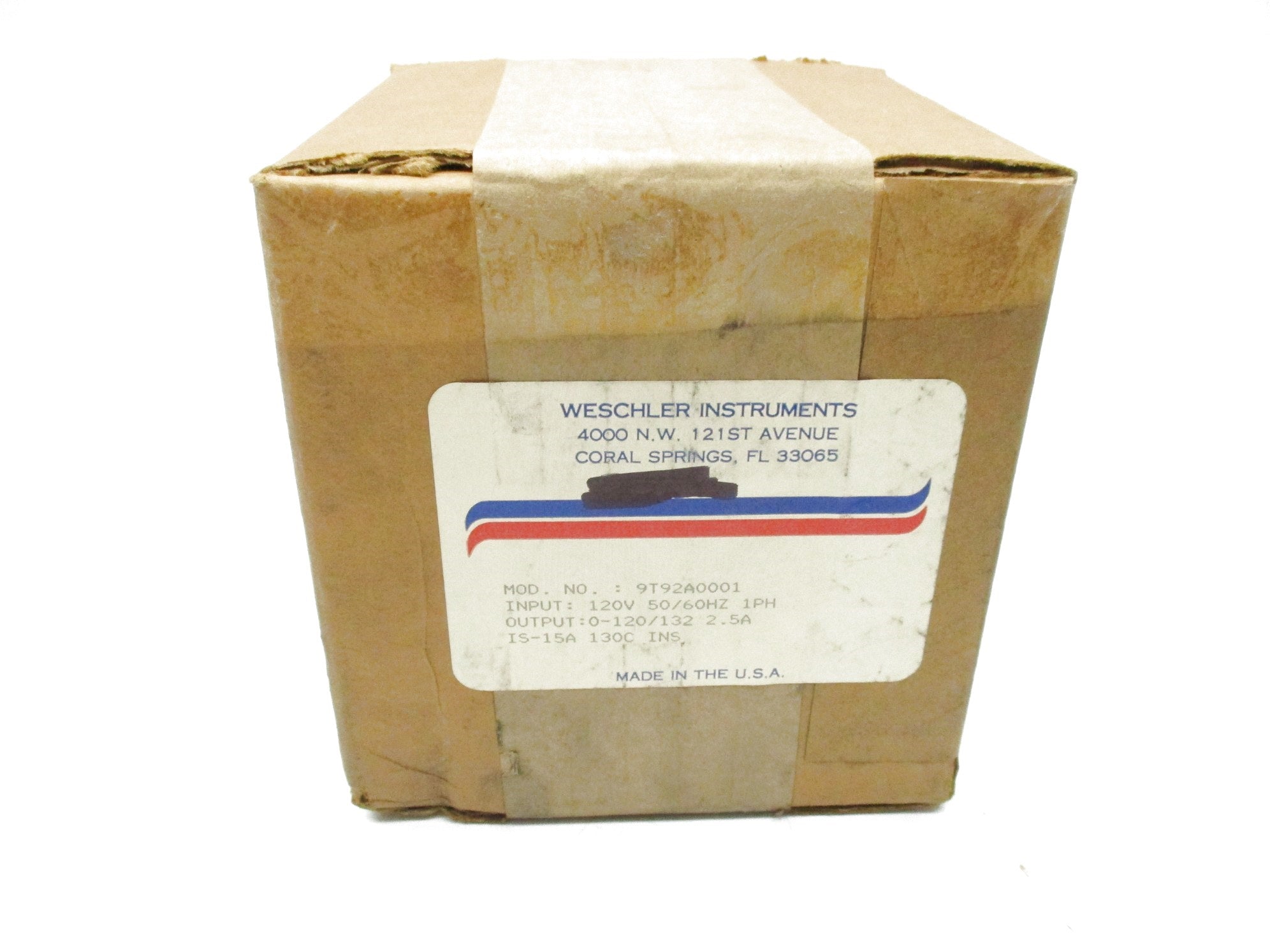 WESCHLER INSTRUMENTS 9T92A0001 NSFS