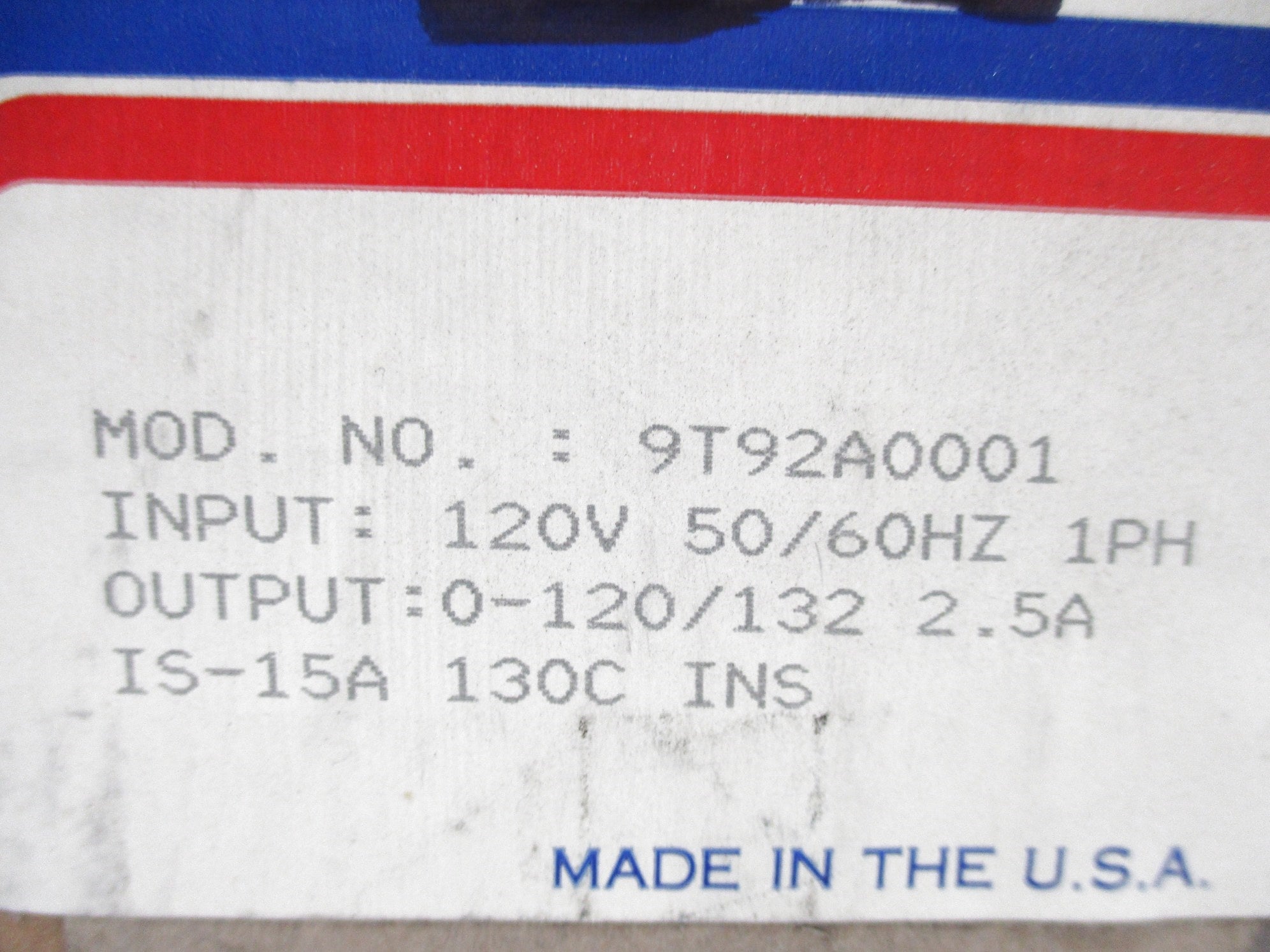 WESCHLER INSTRUMENTS 9T92A0001 NSFS