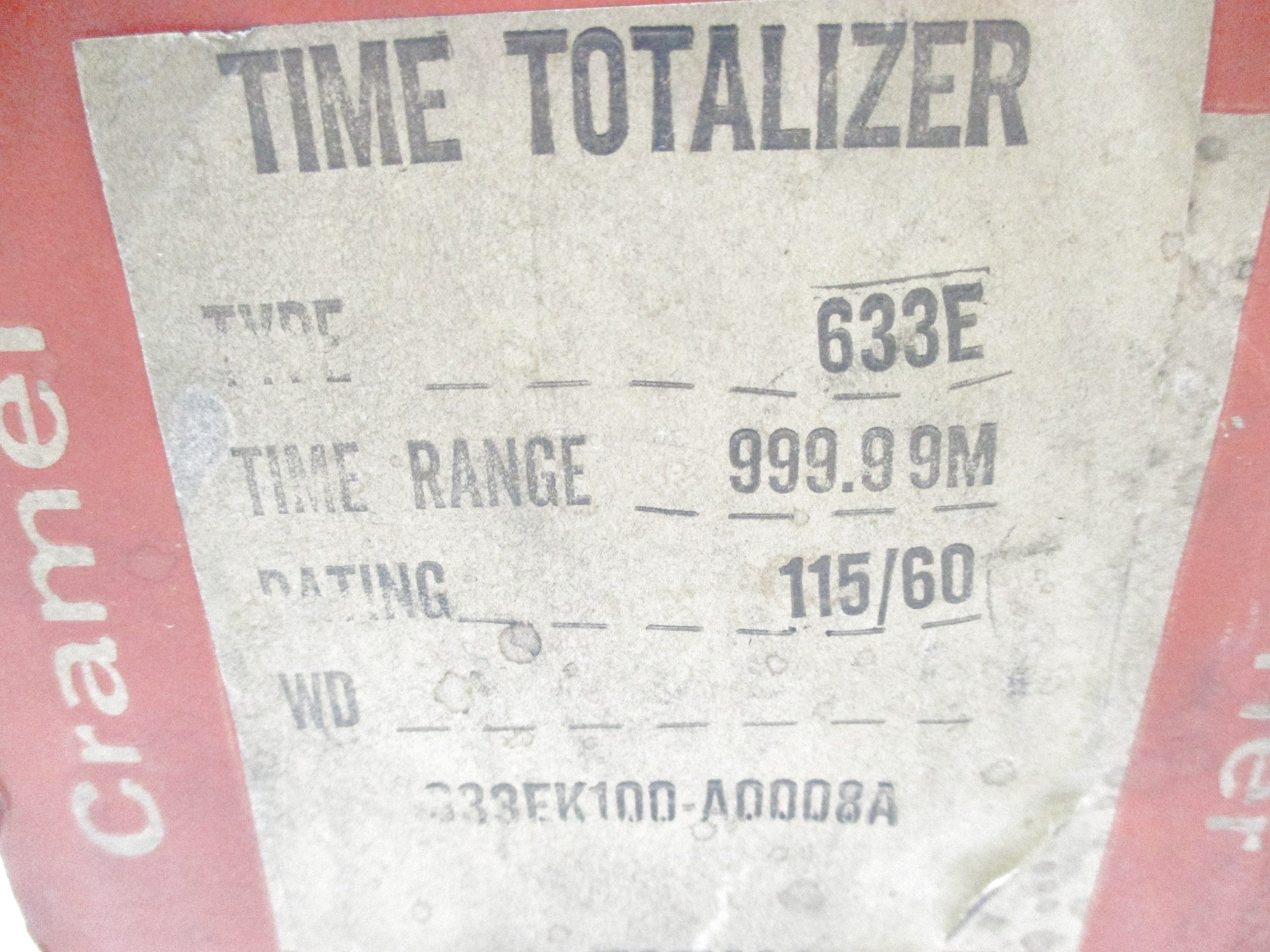 CRAMER 633EK100-A0008A NSMP