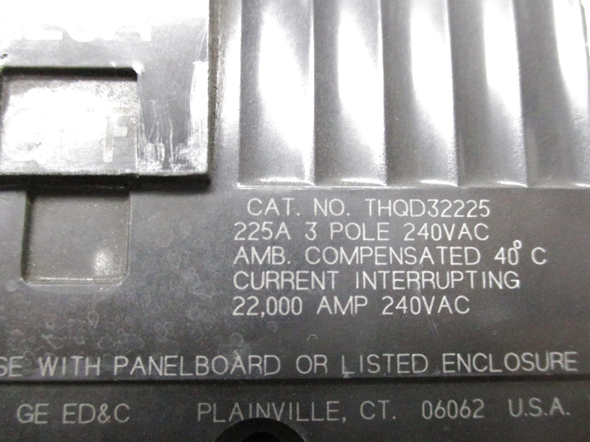 GENERAL ELECTRIC THQD32225 225A 240VAC UNMP