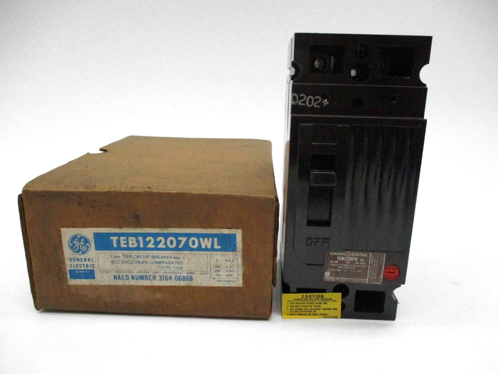 GENERAL ELECTRIC TEB122070WL 70A 240VAC 250VDC NSMP