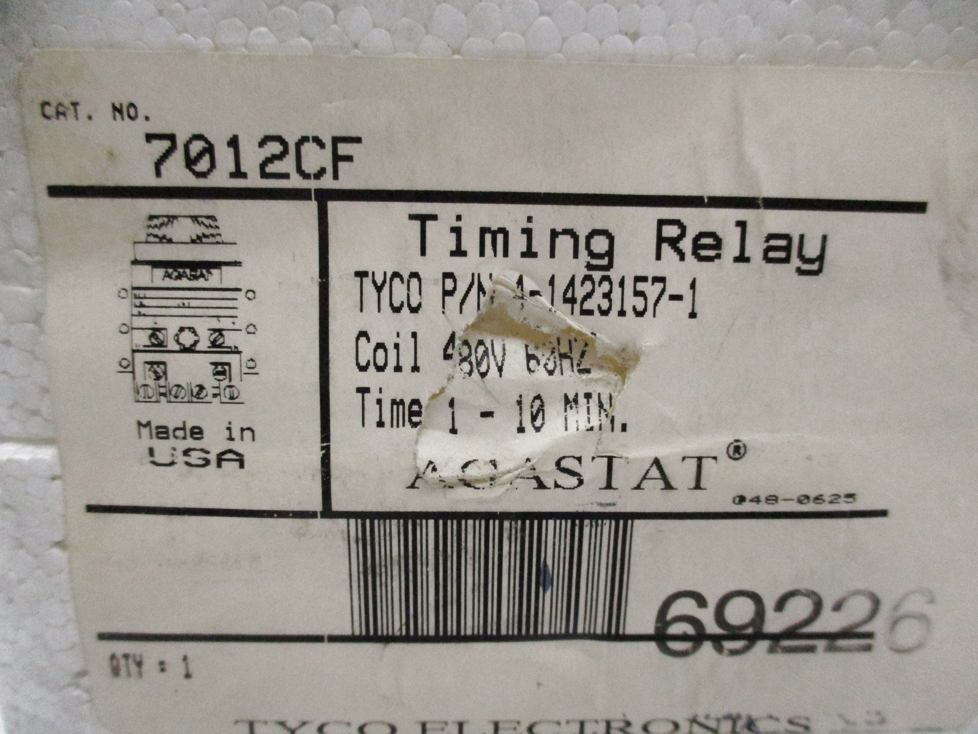 AGASTAT 7012CF 480V NSMP