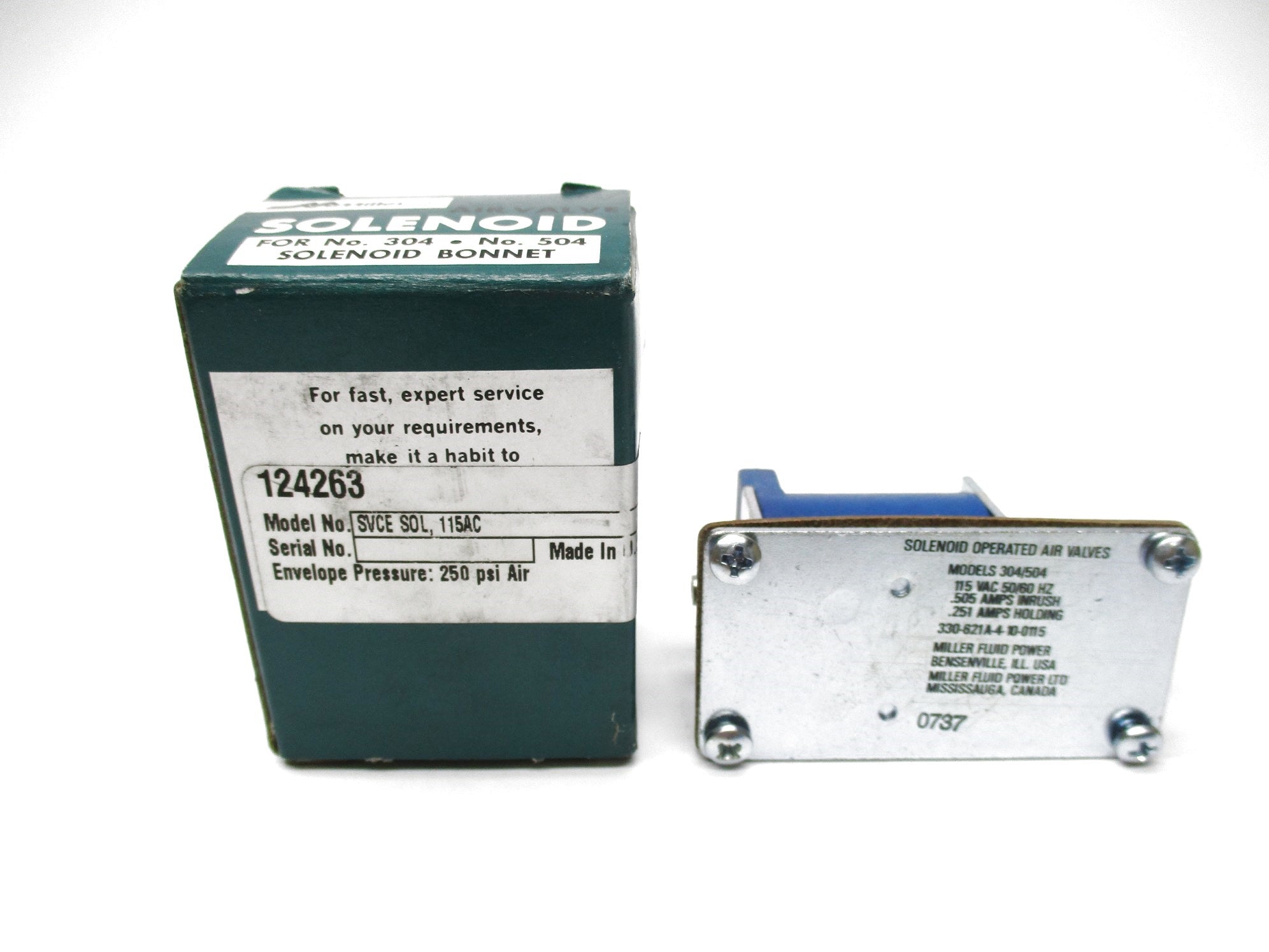 MILLER FLUID POWER 330-621A-4-10-0115 637 NSMP