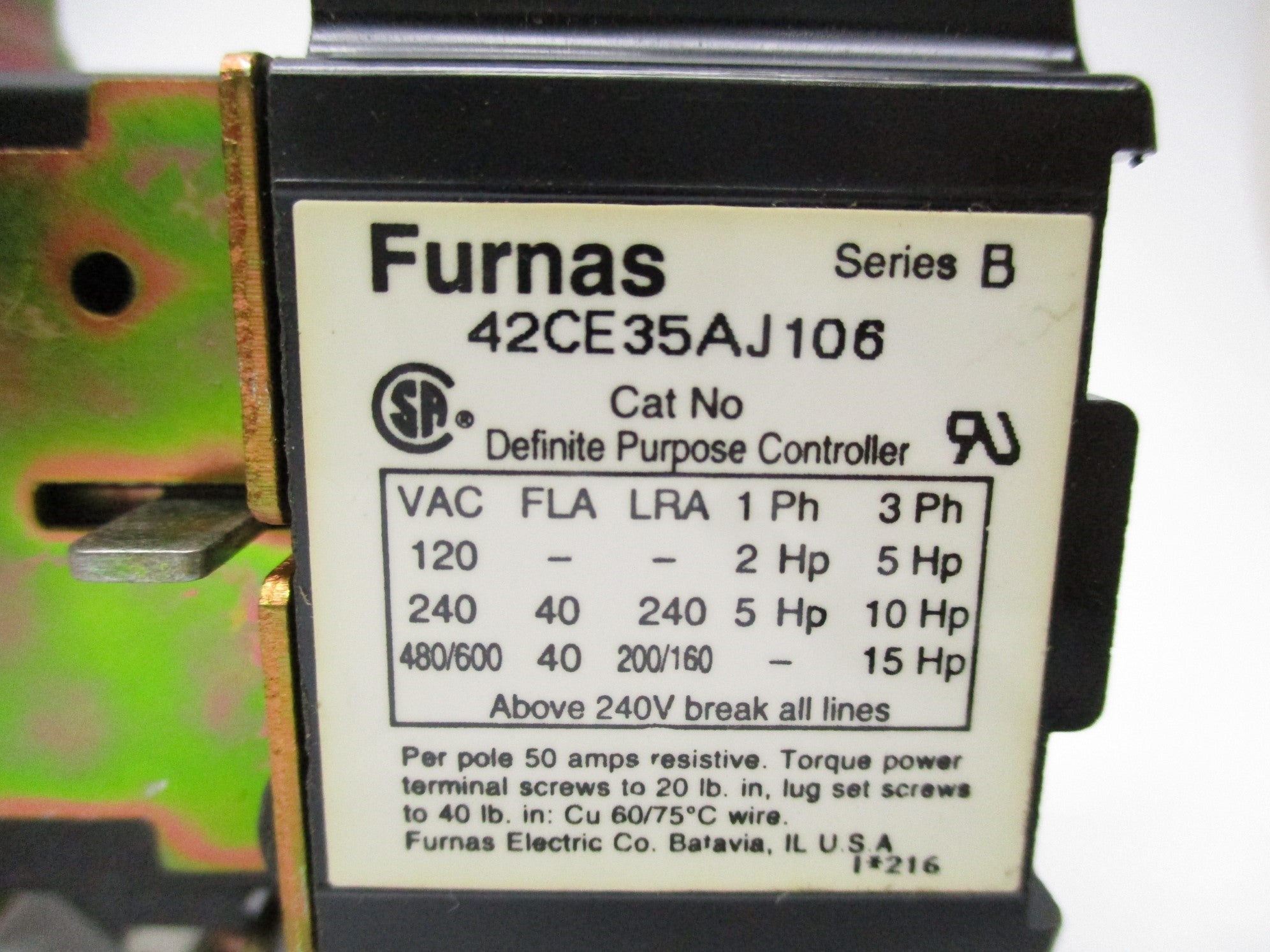 FURNAS 42CE35AJ106 SER. B NSNP