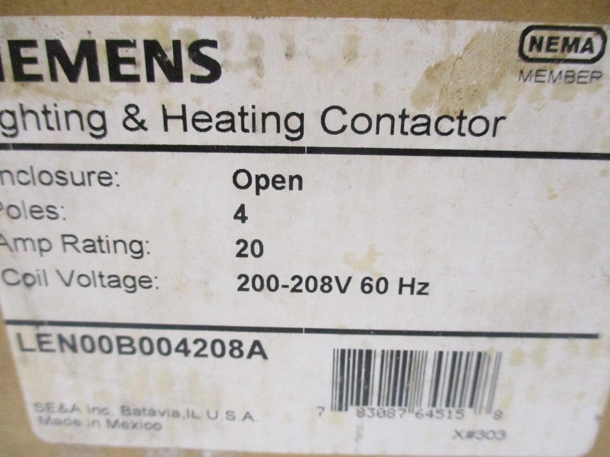 SIEMENS LEN00B004208A 200-208V NSMP