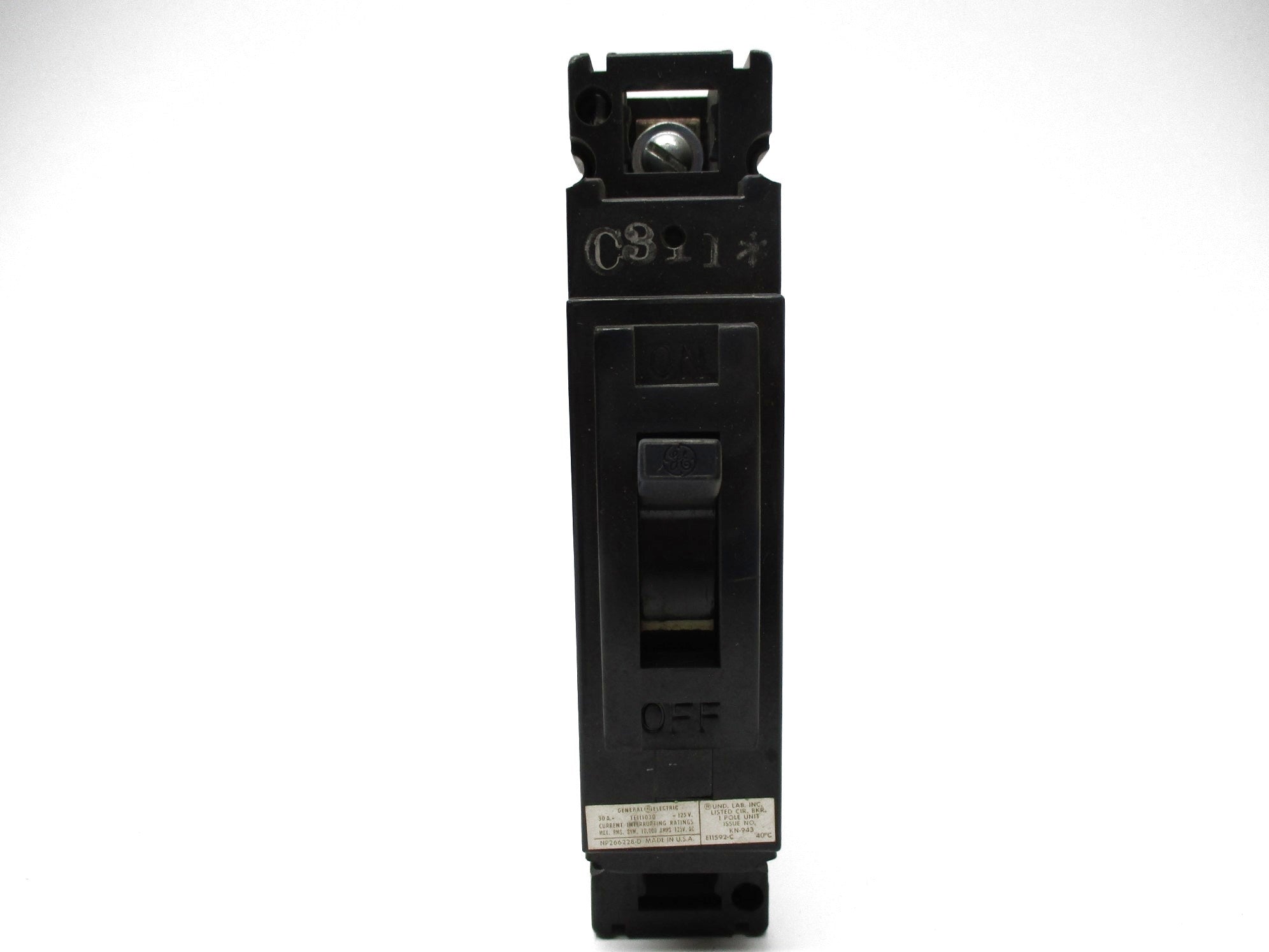 GENERAL ELECTRIC TE111030 125V 30A NSNP