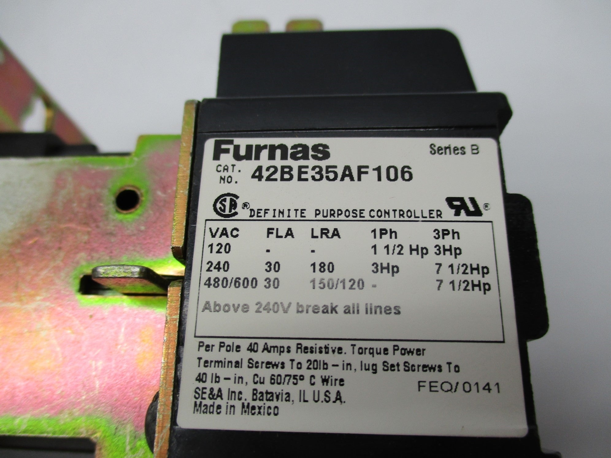 FURNAS 42BE35AF106 SER. B 110/120V NSMP