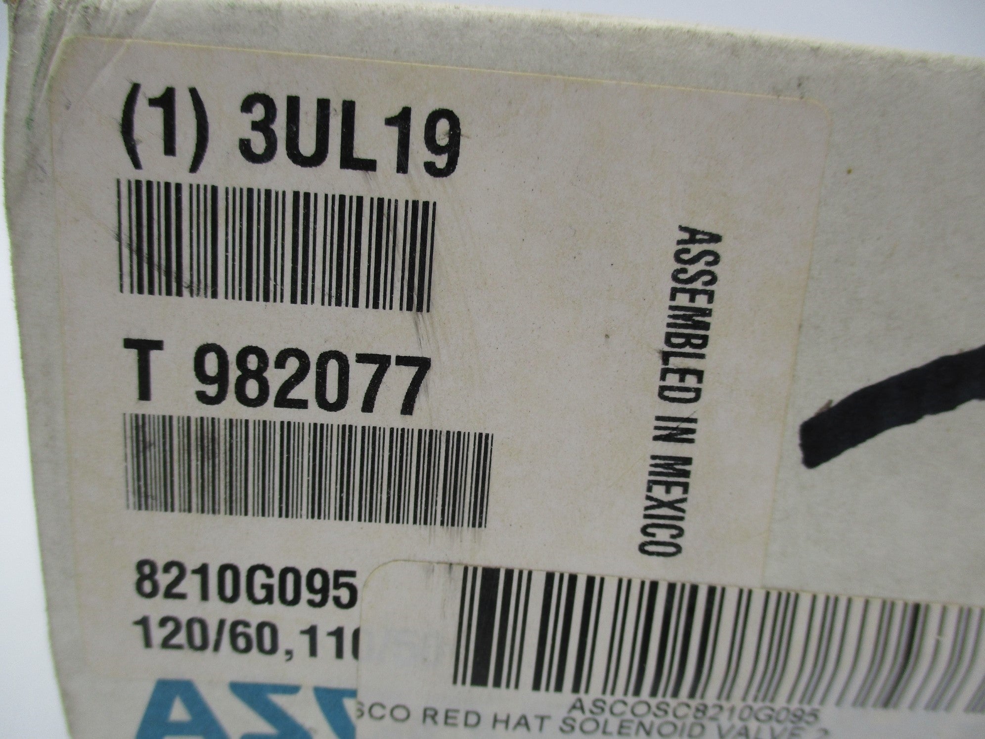 ASCO 3UL19 8210G095 120/60 110/50 NSMP