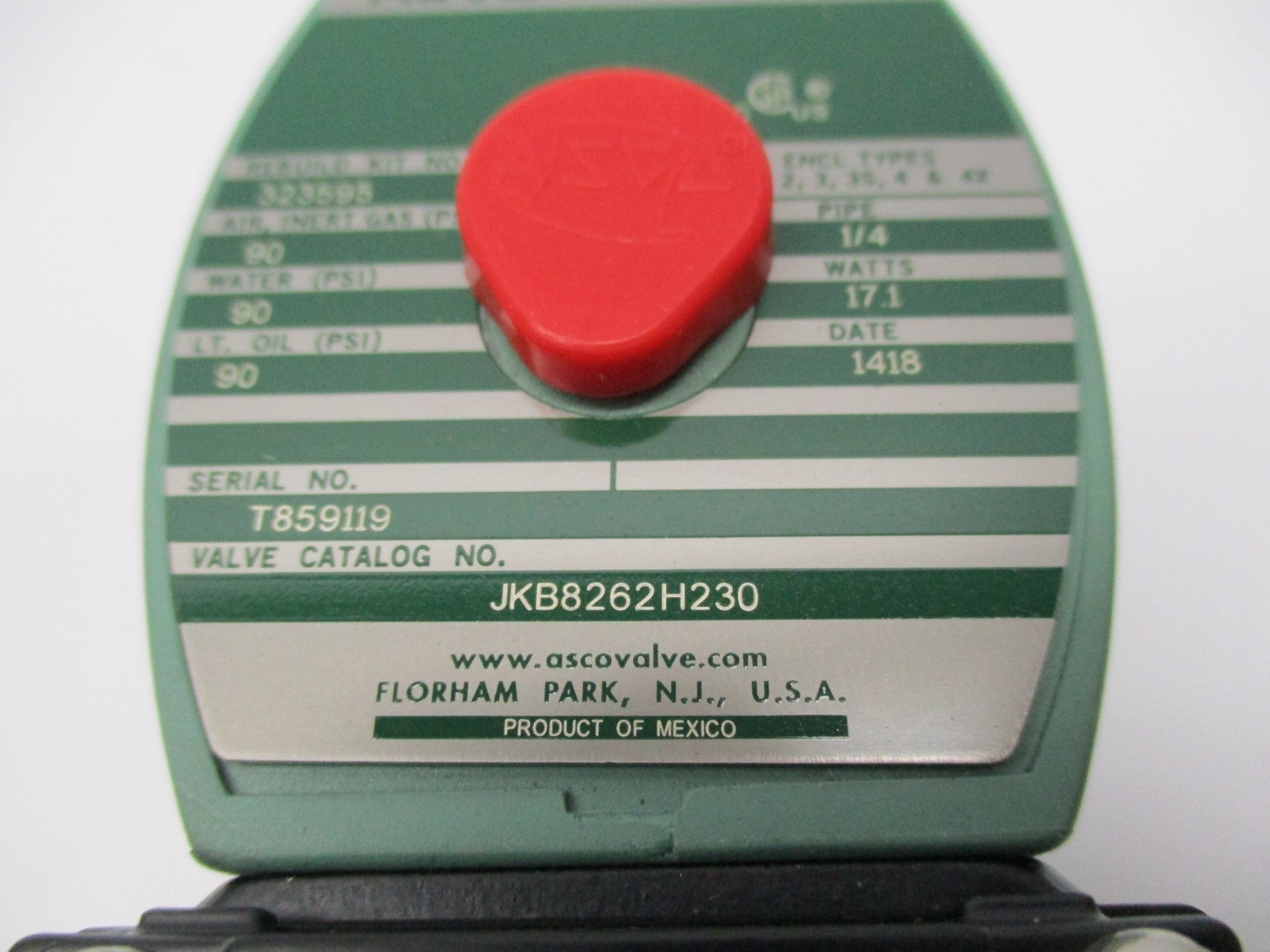 ASCO JKB8262H230 110/120V NSMP