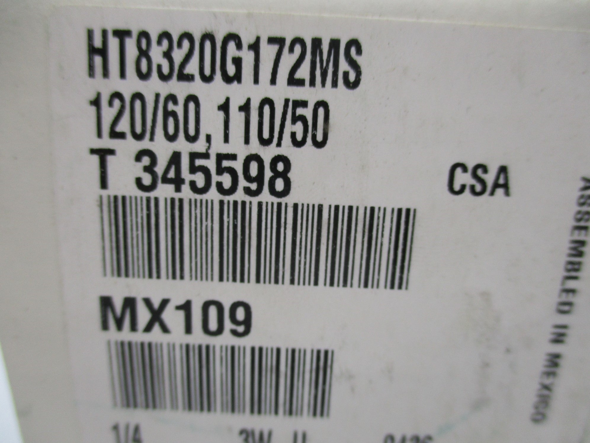 ASCO HT8320G172MS 110/120V NSMP