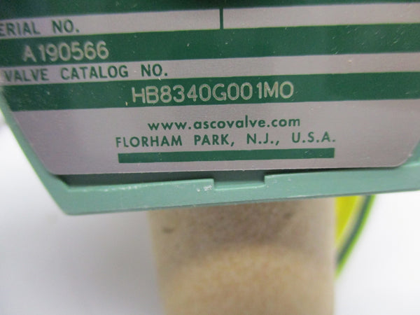 ASCO HB8340G001MO 110/120V 150PSI 1/4" NSMP