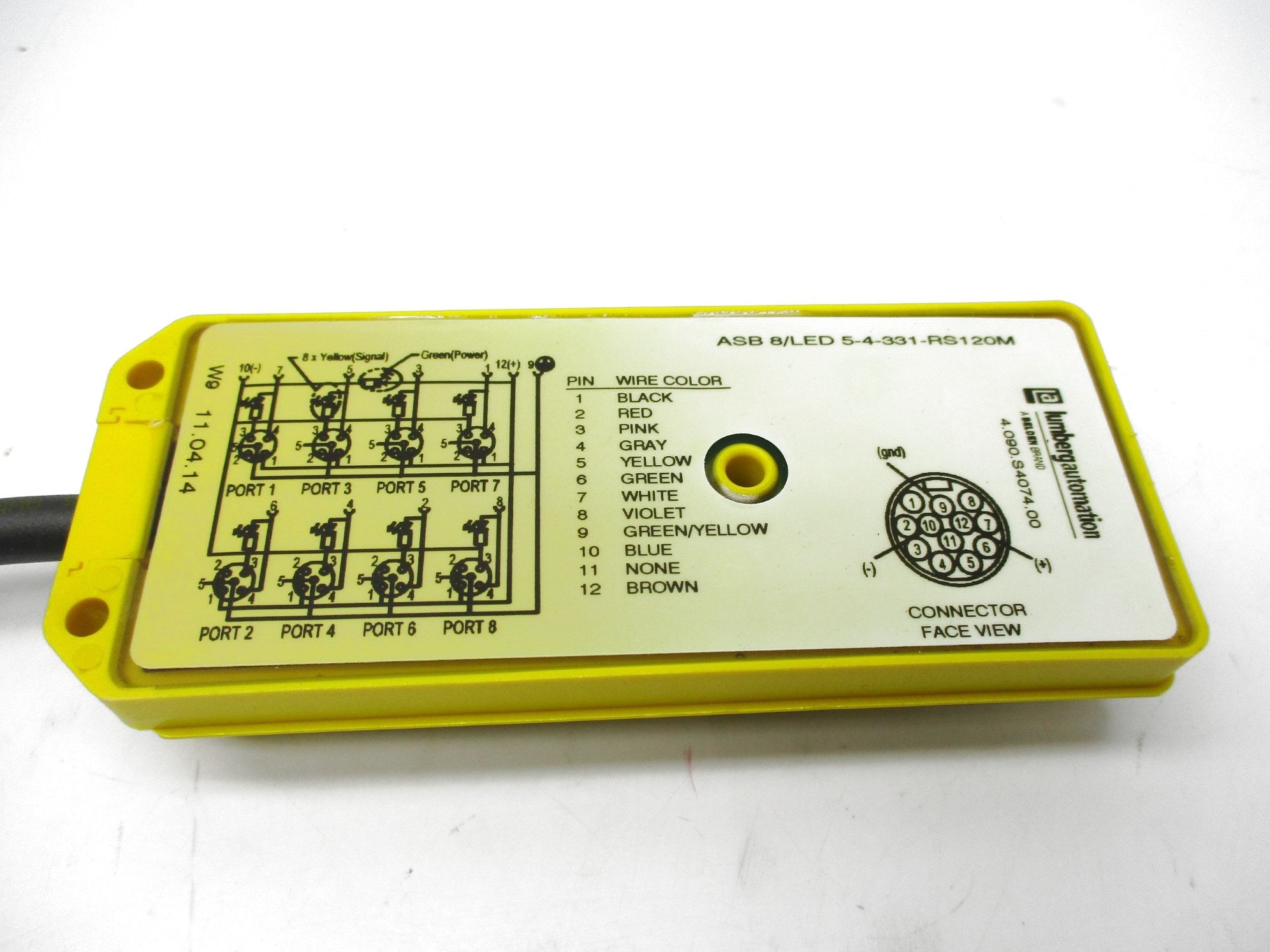 LUMBERG AUTOMATION ASB8/LED5-4-331-RS120M NSNP