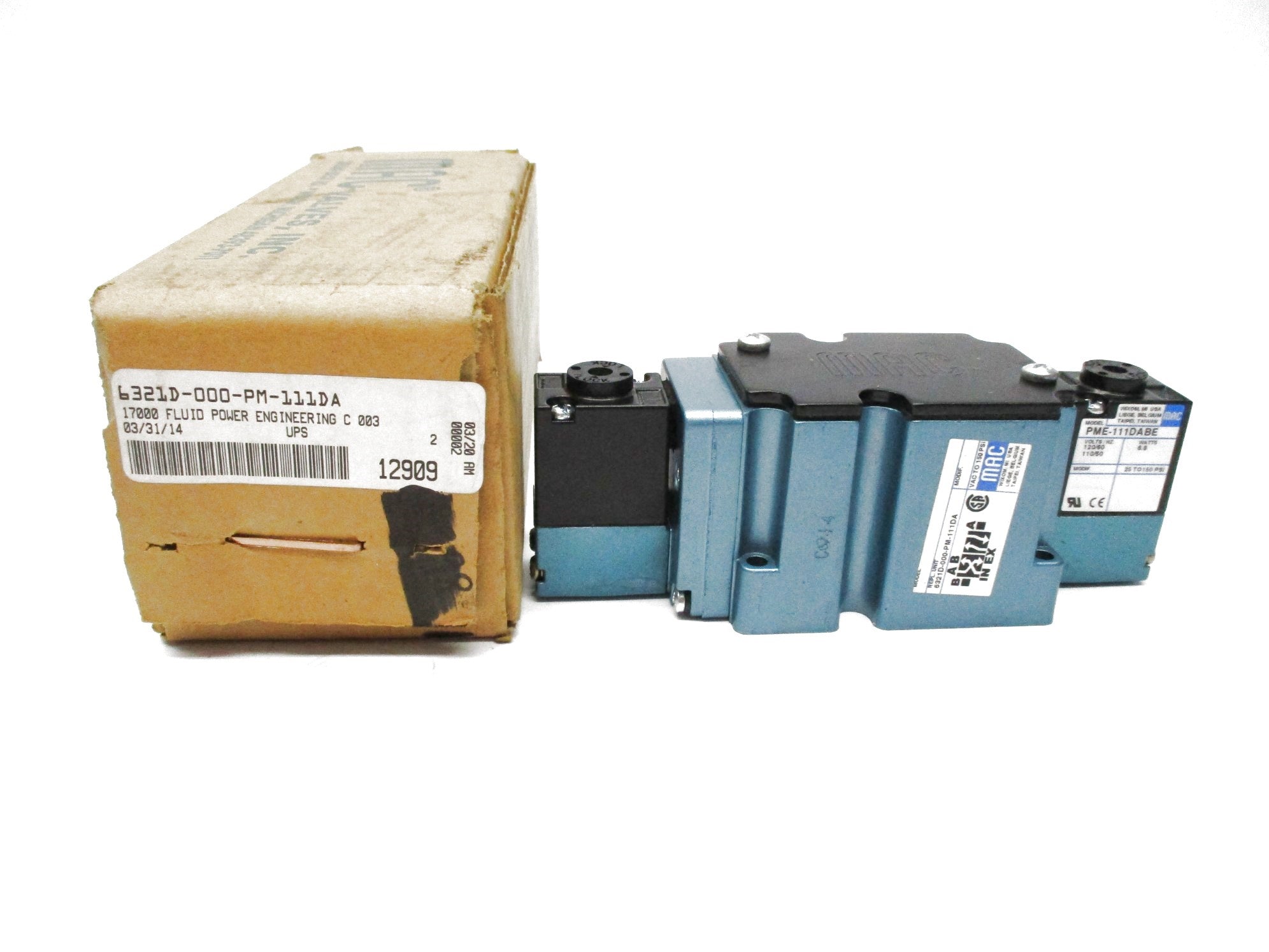 MAC 6321D-000-PM-111DA 120/60 110/50 25-150PSI NSMP